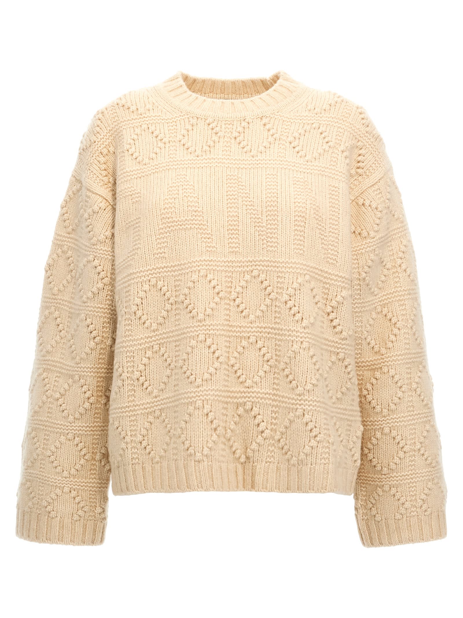 Beige Wool Blend Sweater