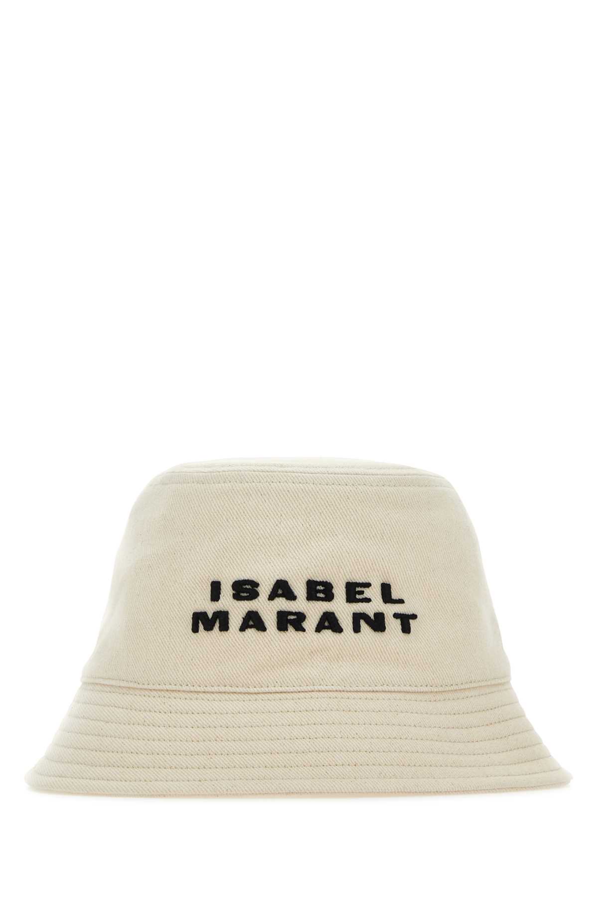 Shop Isabel Marant Sand Cotton Haley Bucket Hat In Ecrublack
