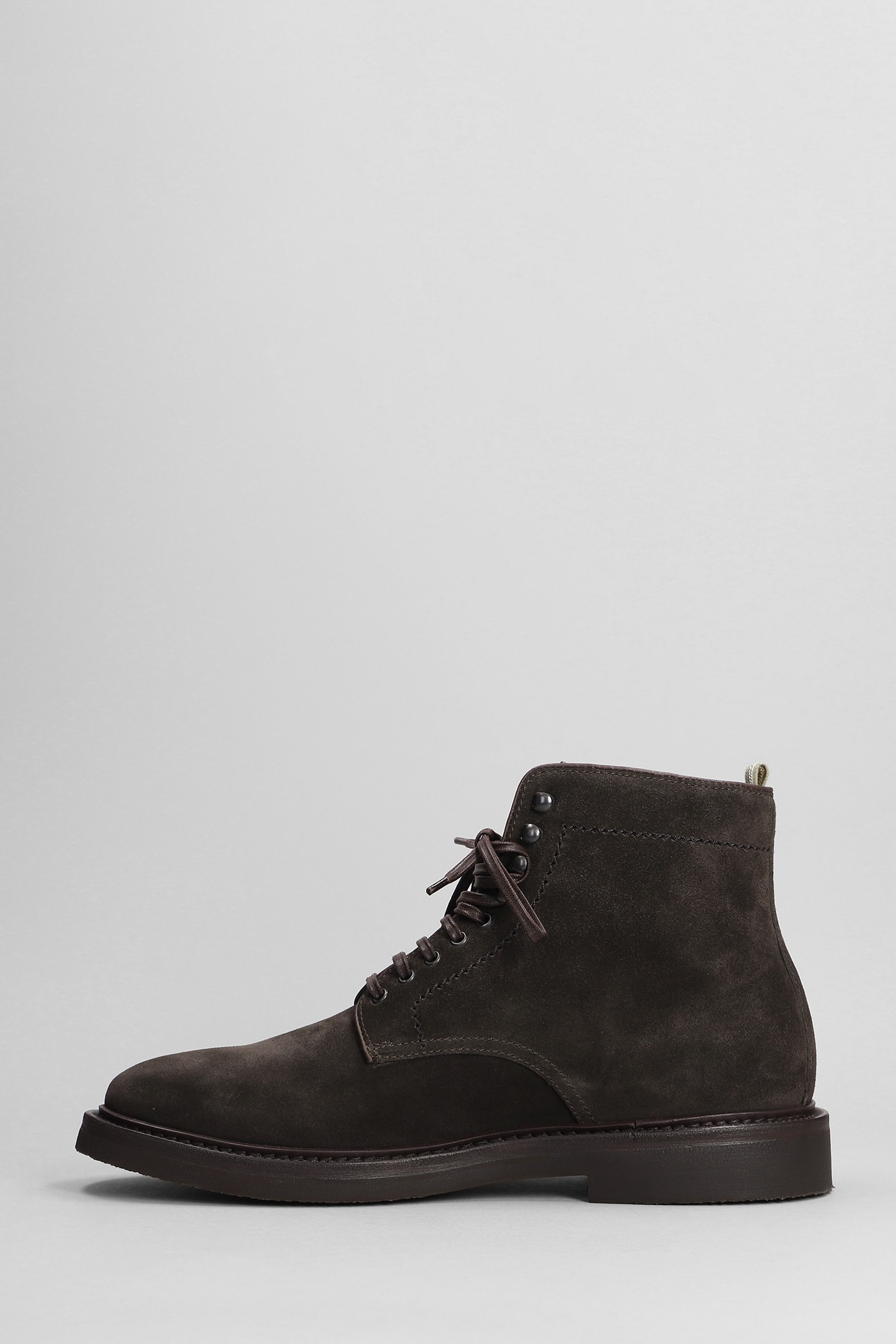 Shop Officine Creative Hopkins Flexi Ankle Boots In Brown Suede