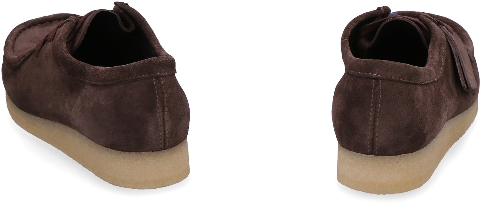 Shop Clarks Wallabee Suede Lace-up Shoes In Brown
