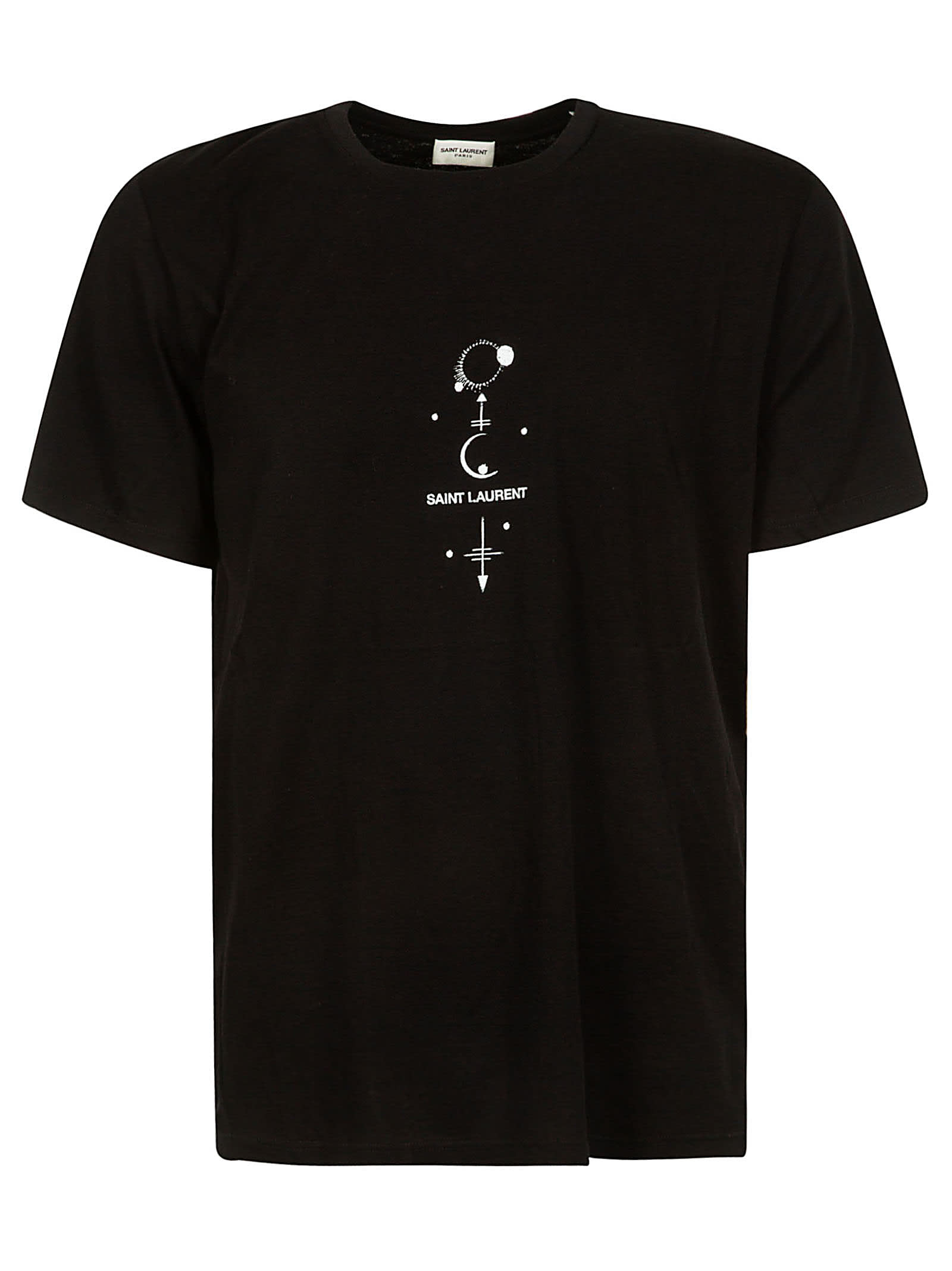 SAINT LAURENT LOGO FRONT PRINT T-SHIRT,11248599