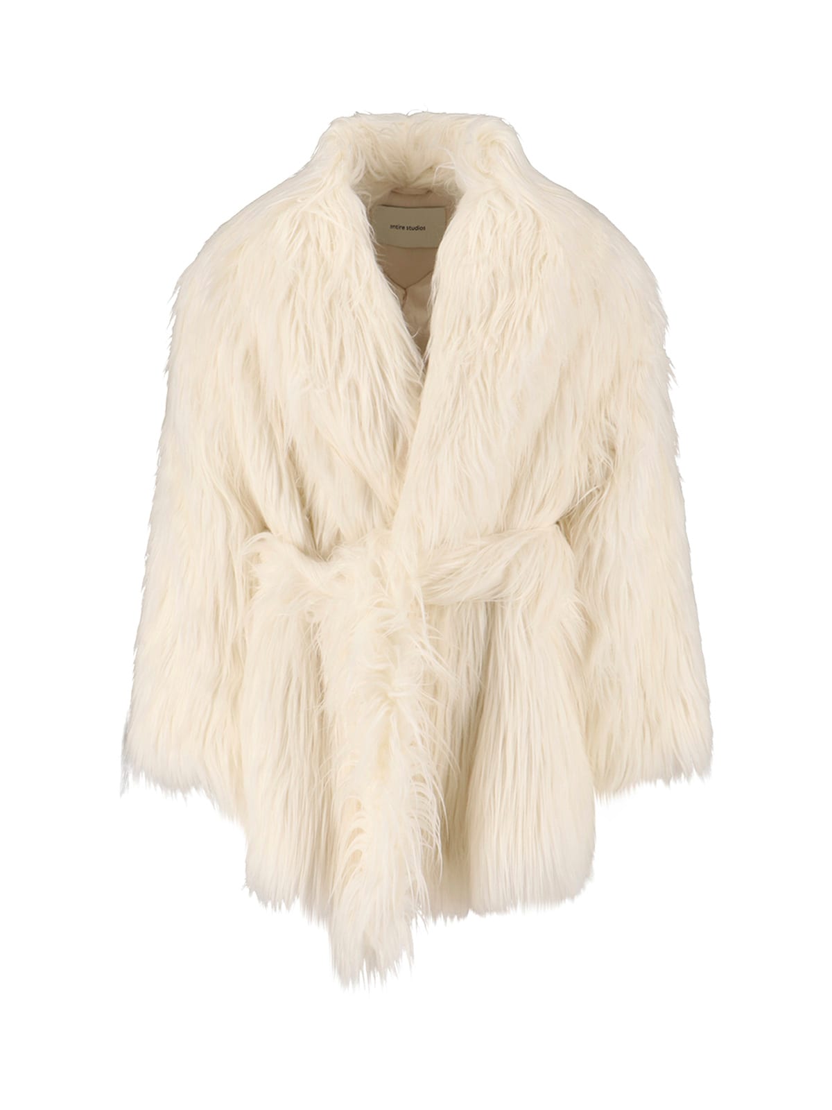 Entire Studios Belted Coat In White