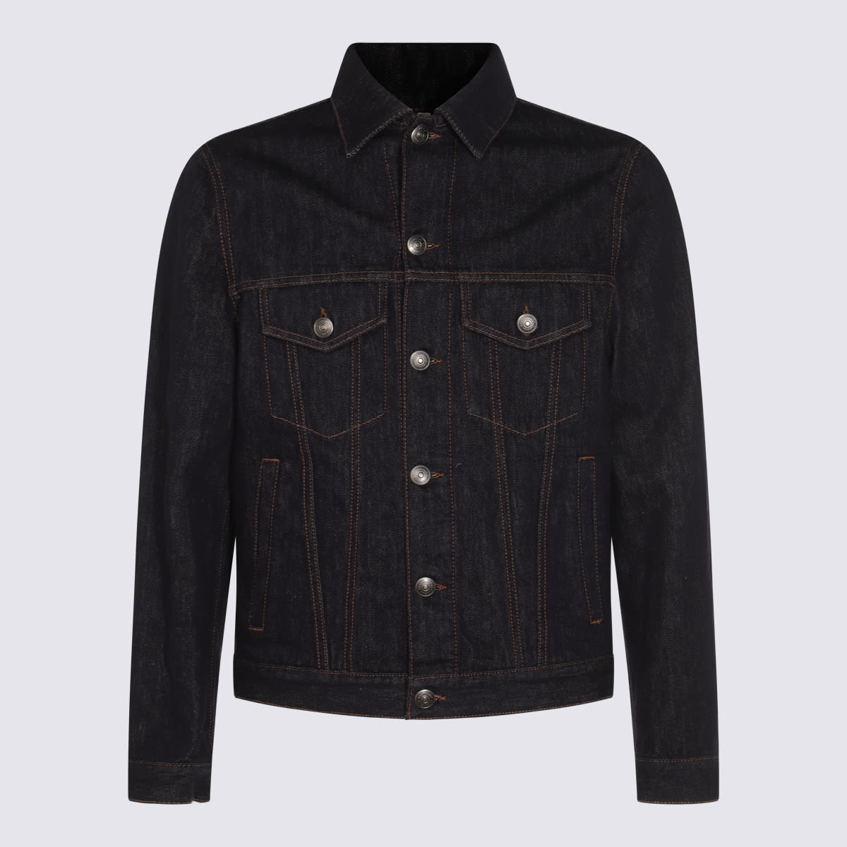 Dark Blue Cotton Denim Jacket