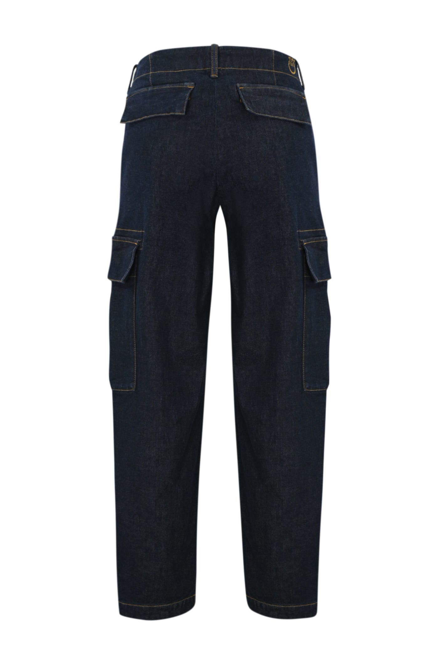 Shop Pinko Sonata Denim Cargo Trousers