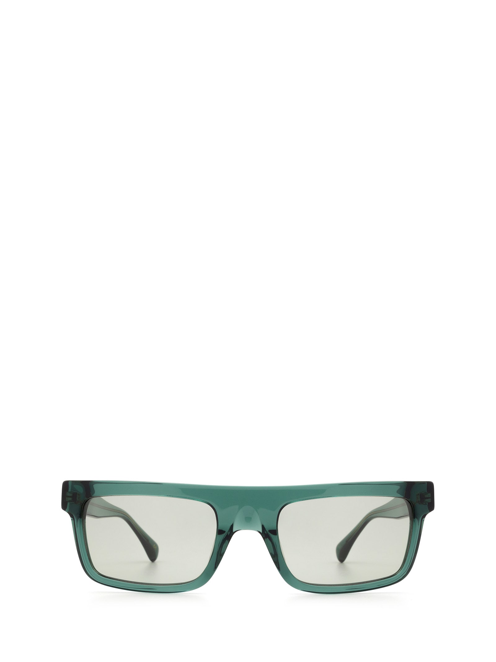 Kaleos Lachance Transparent Dark Green Sunglasses