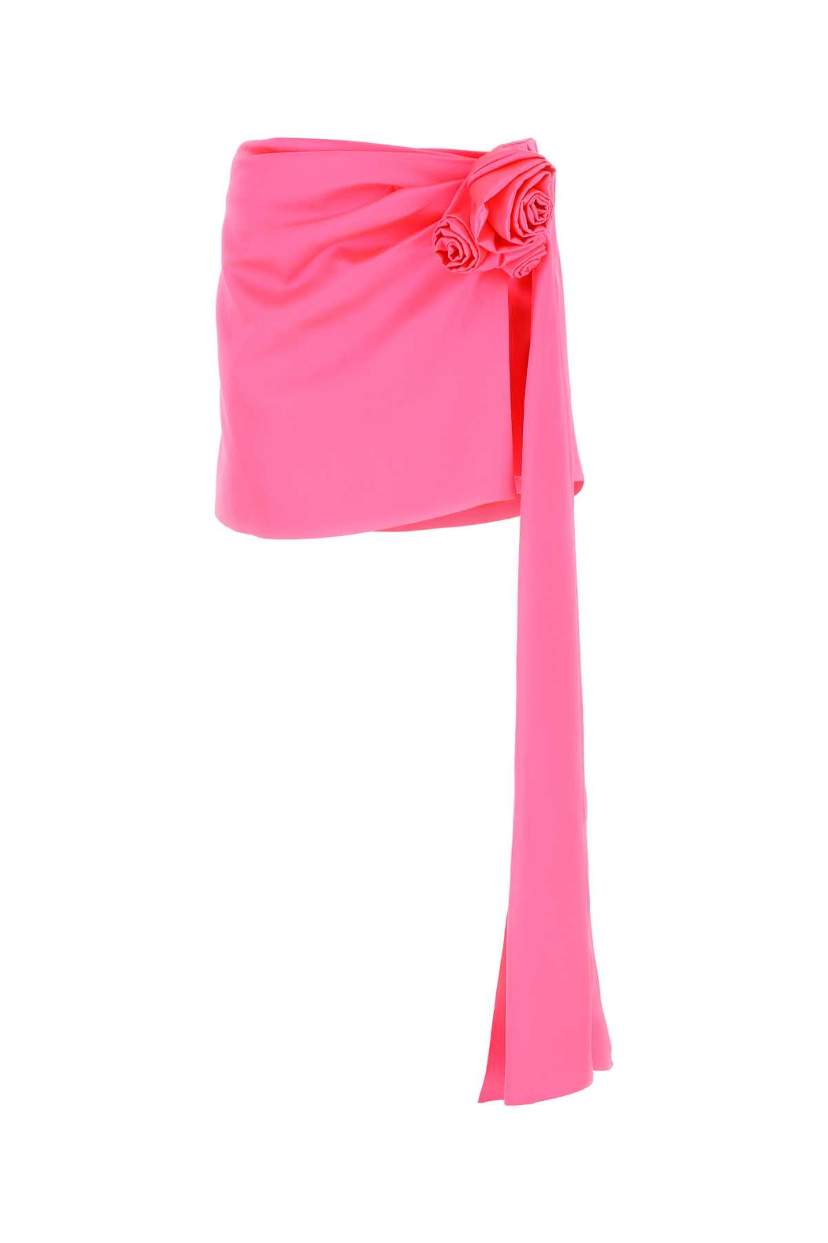 Fuchsia Satin Mini Skirt