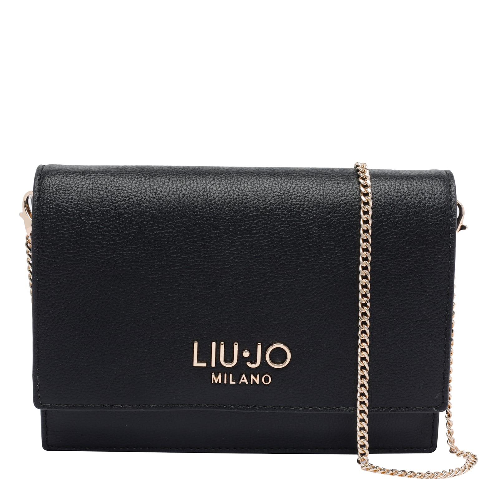 Liu •jo Xs Logo Cross Body Bag In Black