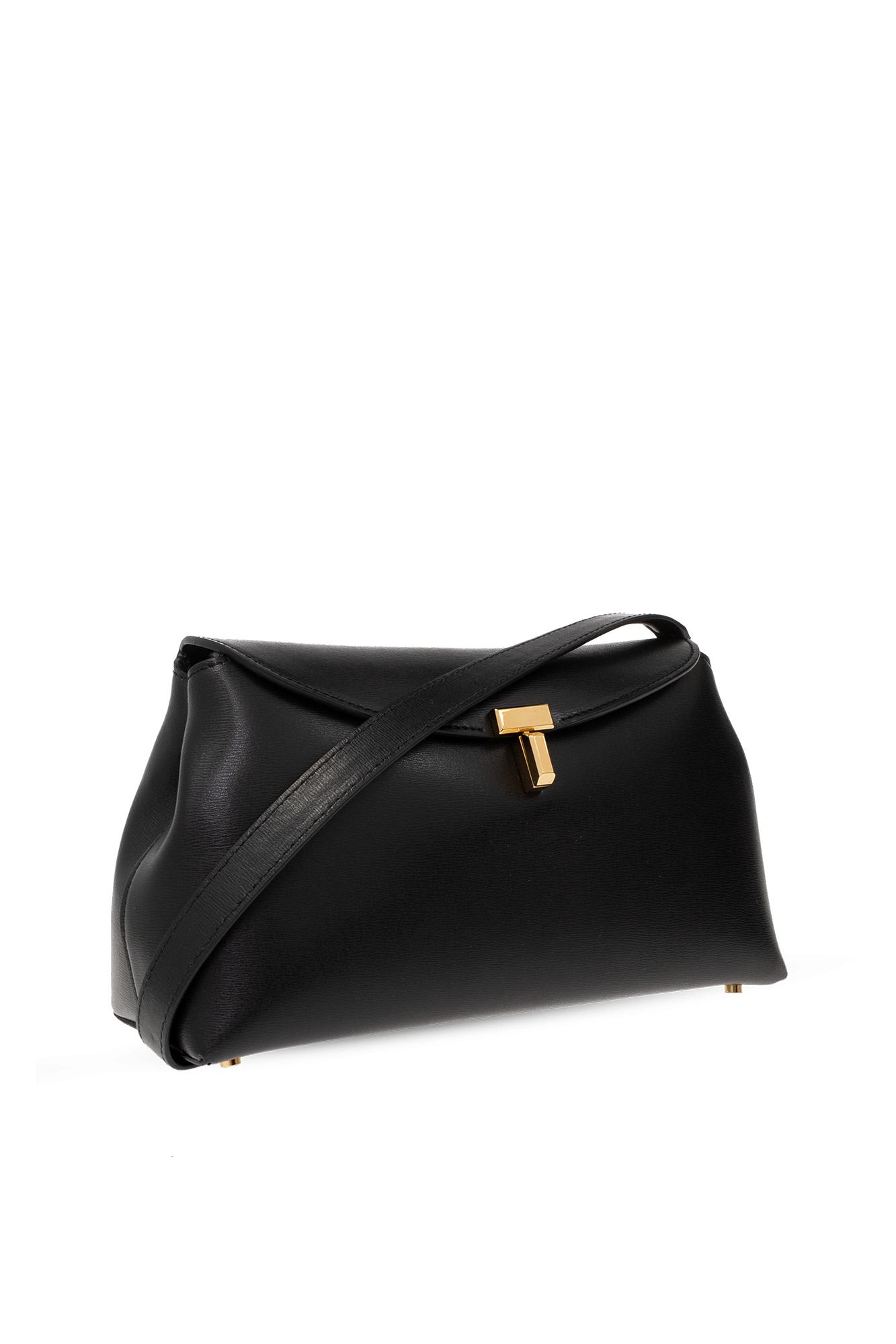 Totême Toteme Leather Shoulder Bag In Black