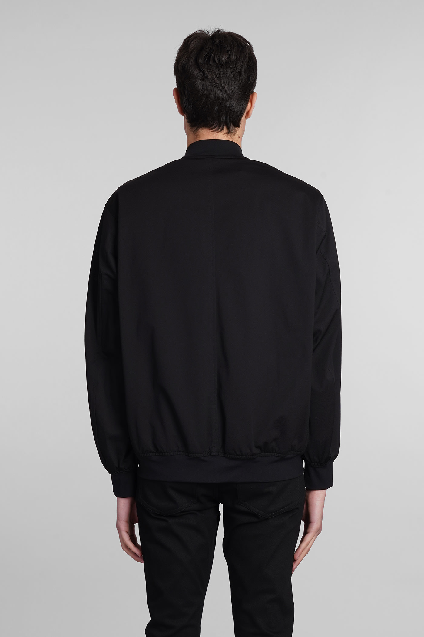Shop Attachment Bomber In Black Polyester