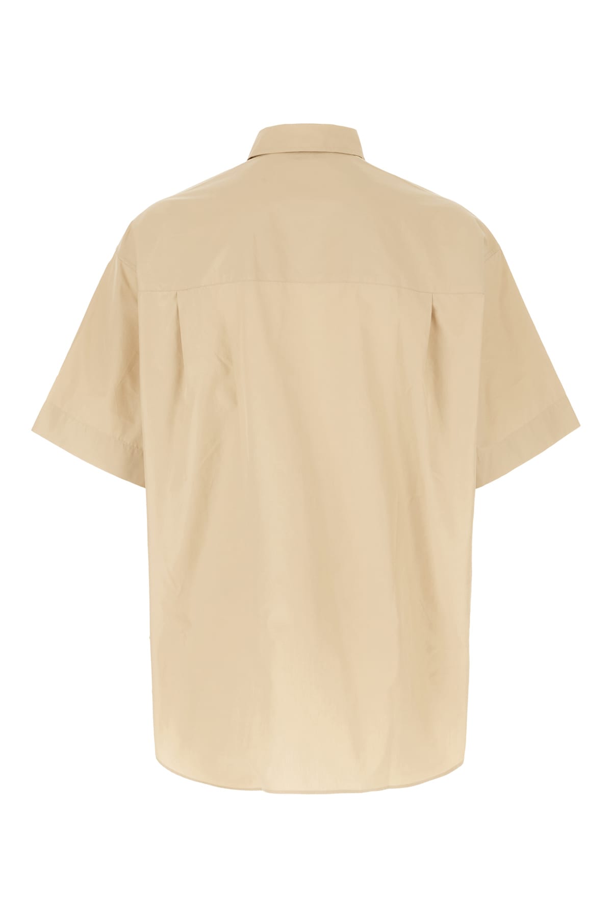 Shop Studio Nicholson Sand Cotton Oversize Shirt