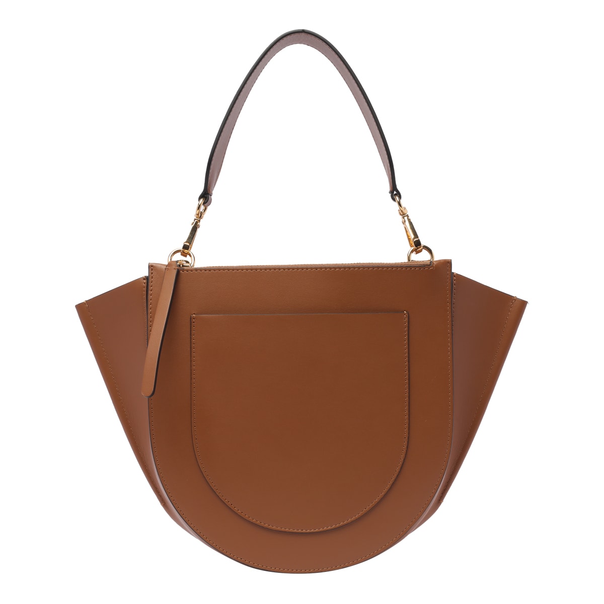 Shop Wandler Hortensia Medium Bag In Brown