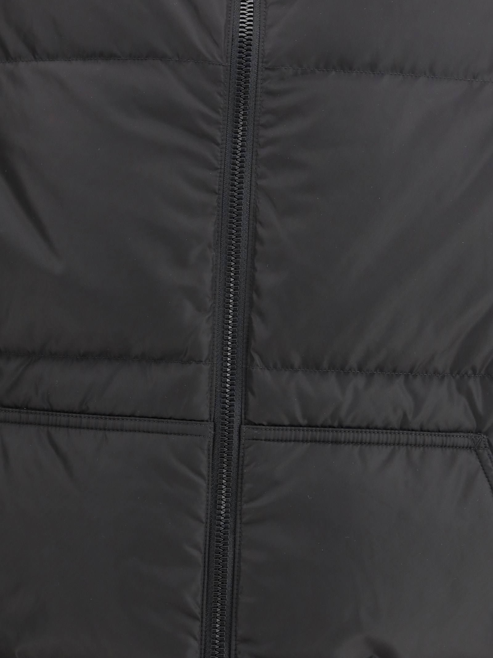 Premiata Funnel-neck Padded Jacket In Black