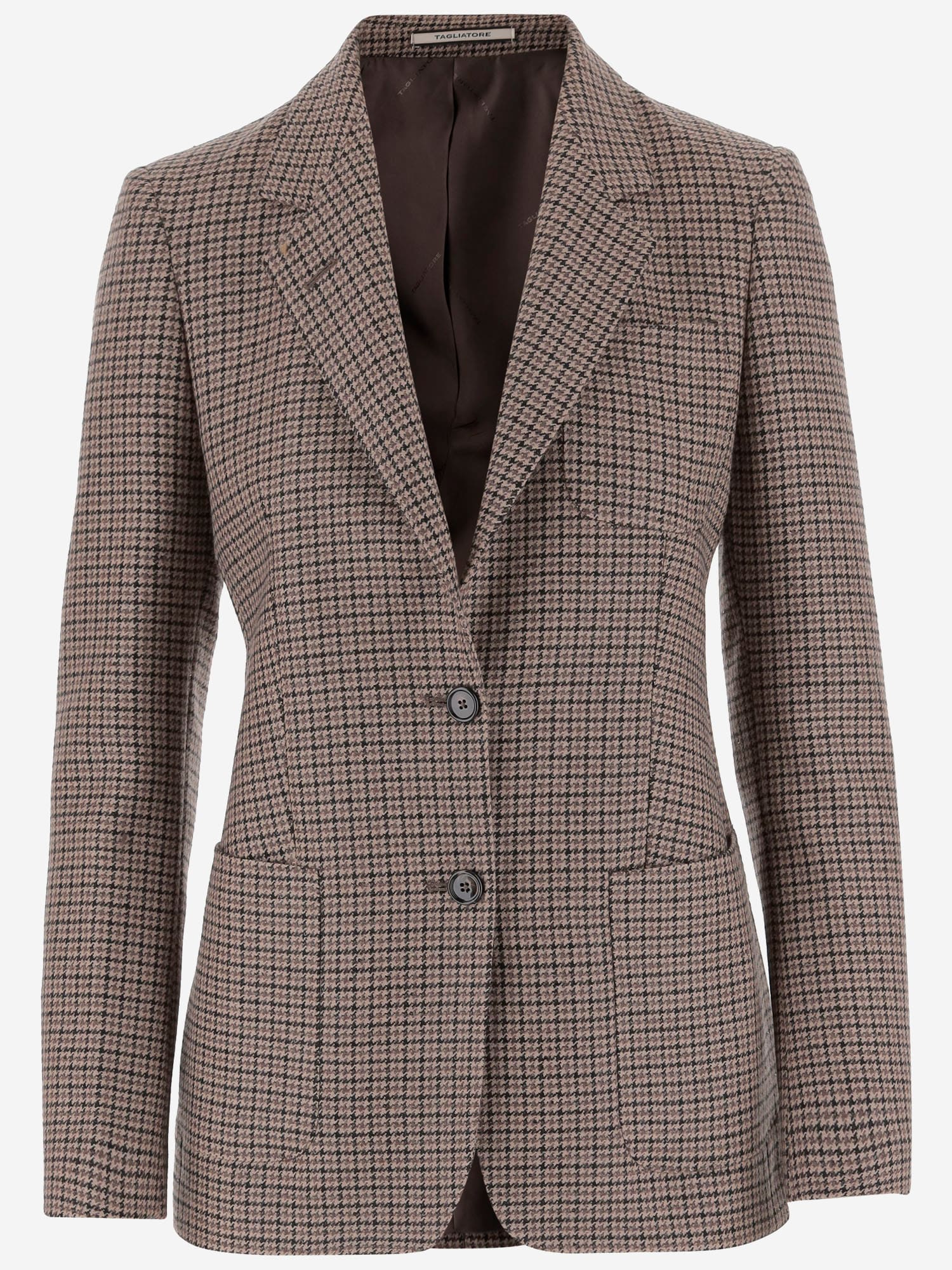Tagliatore Virgin Wool Blend Jacket In Red