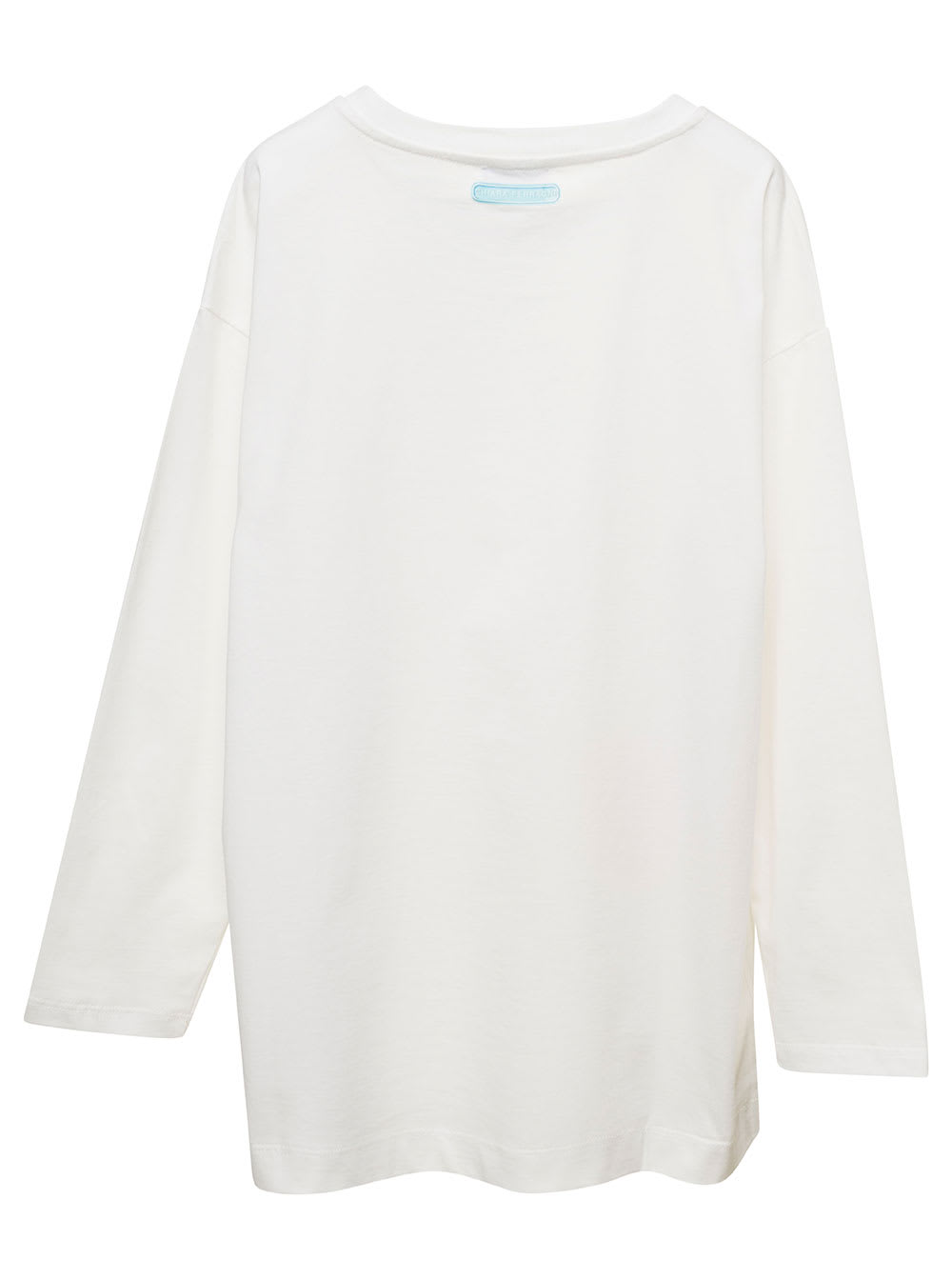 Shop Chiara Ferragni White T-shirt With Bag Motif And Logo Print In Cotton Girl