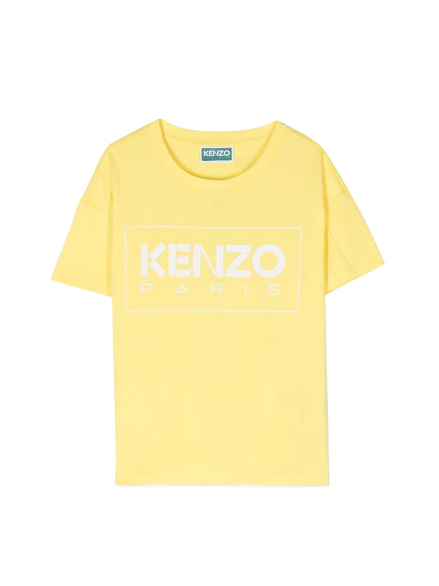 Shop Kenzo Mc Logo T-shirt In Yellow