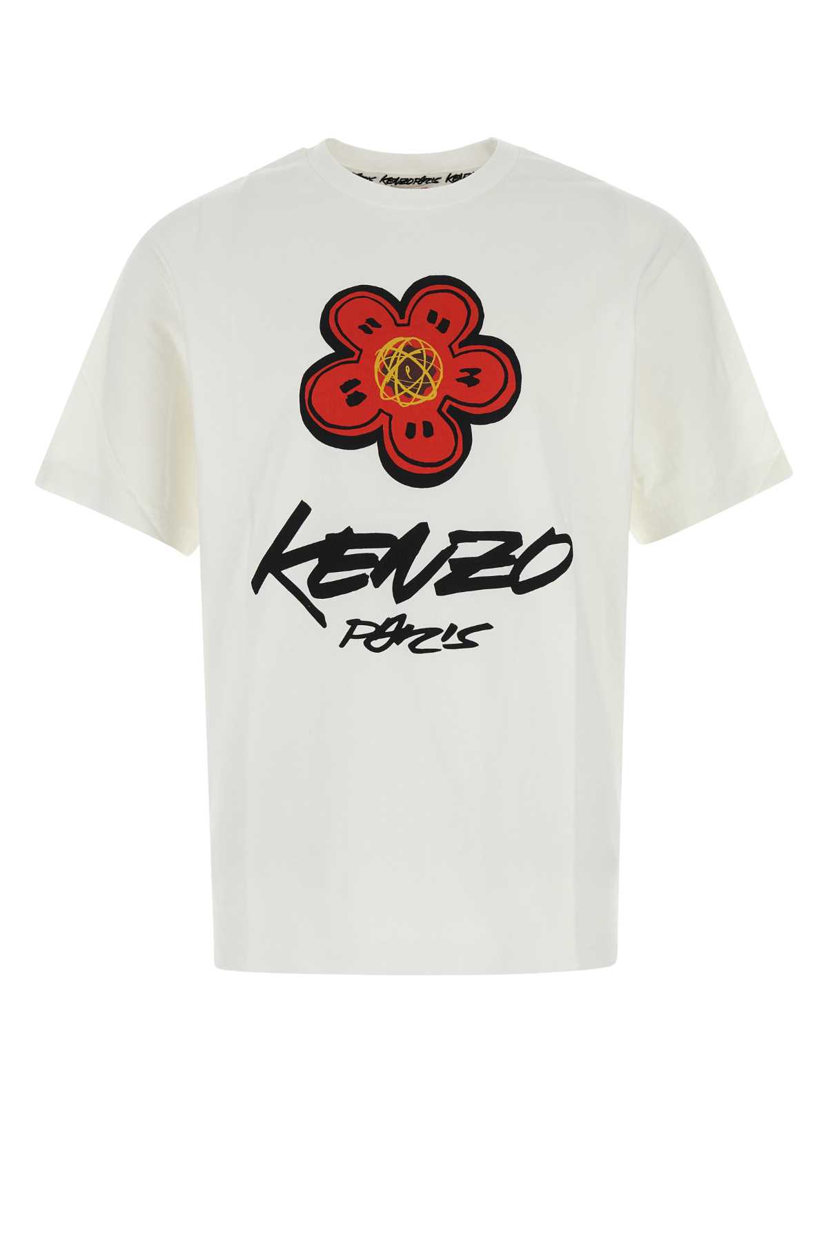 Kenzo X Futura 2000 Cotton T-shirt In White