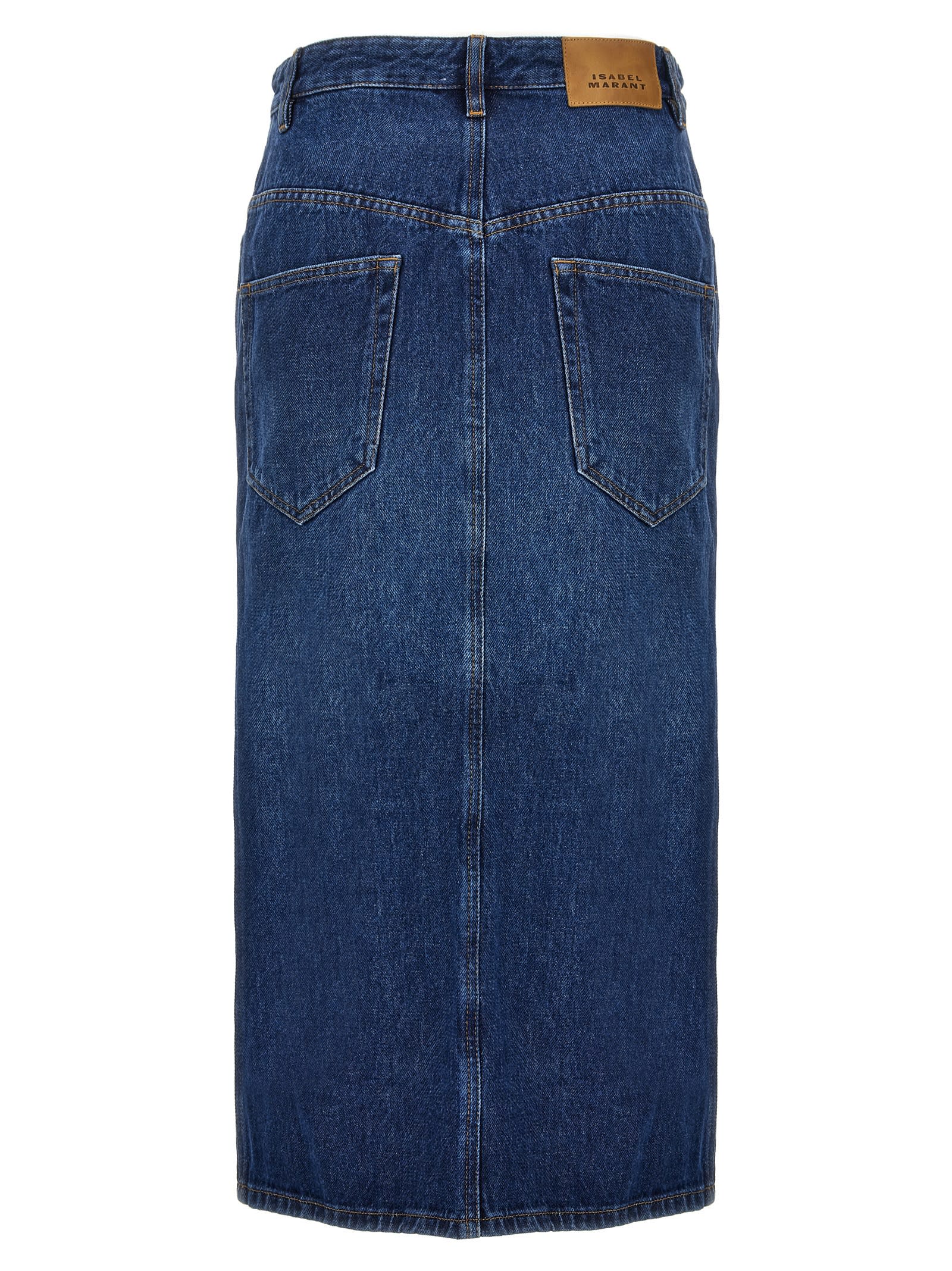 Shop Marant Etoile Vandy Skirt In Blue