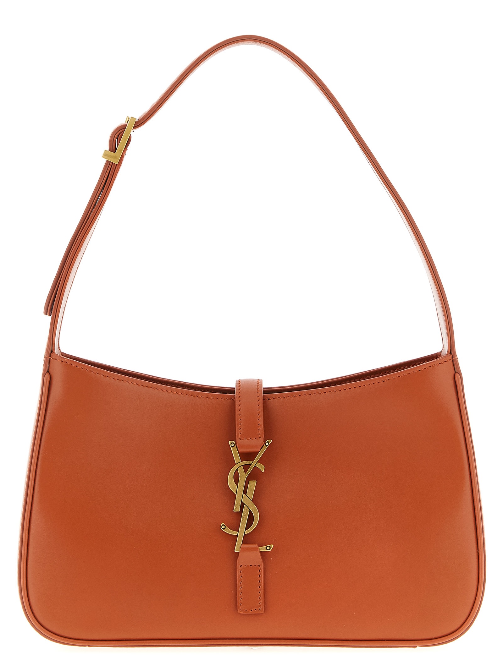Saint Laurent Le 5 À 7 Small Shoulder Bag In Orange
