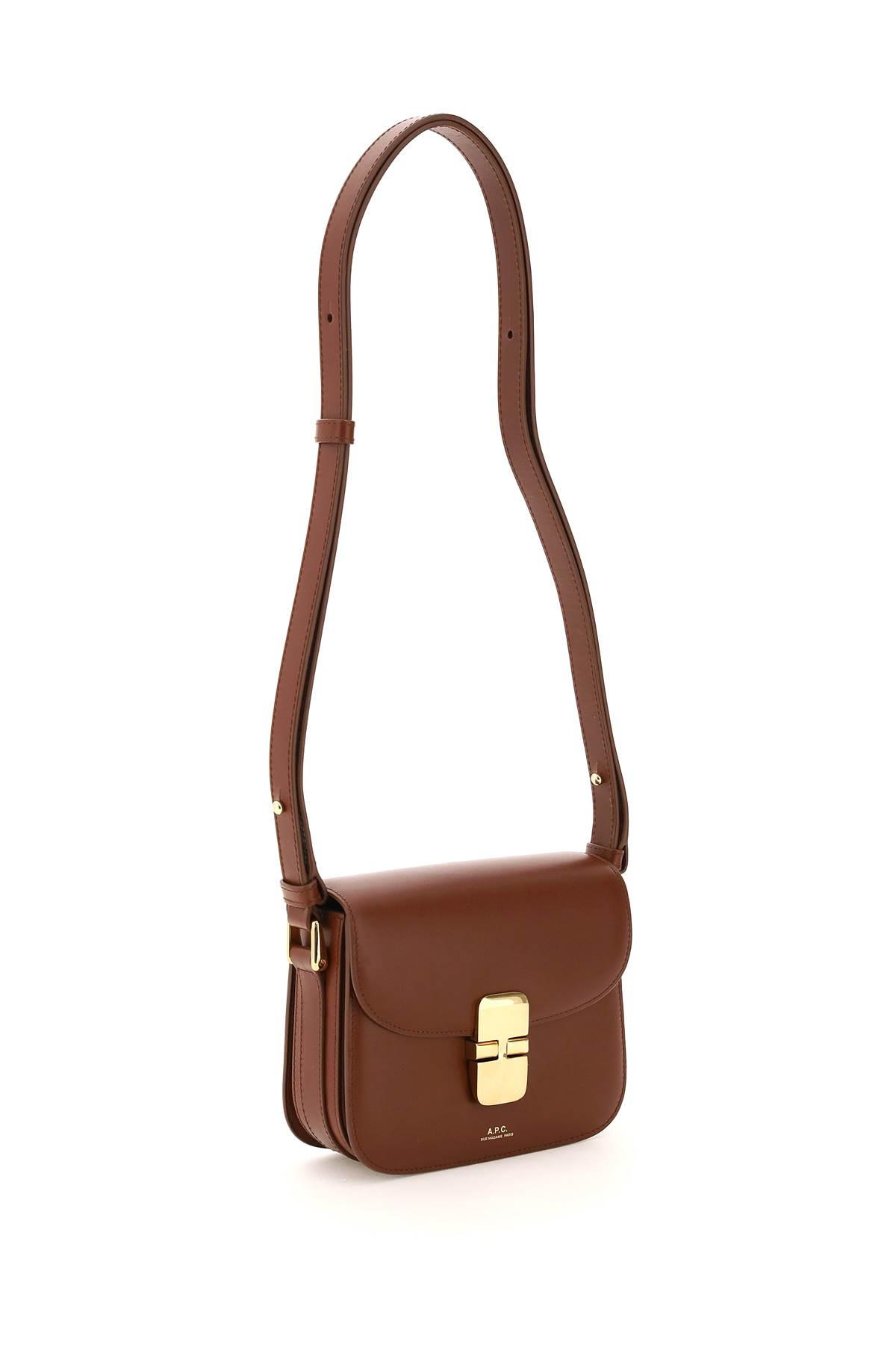 Shop Apc Grace Mini Bag In Noisette (brown)