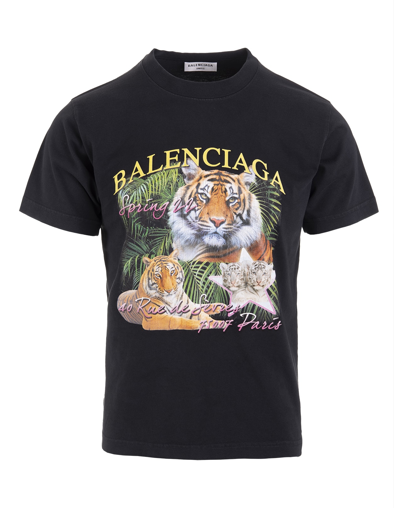 Balenciaga Woman Black Year Of The Tiger Small Fit T-shirt