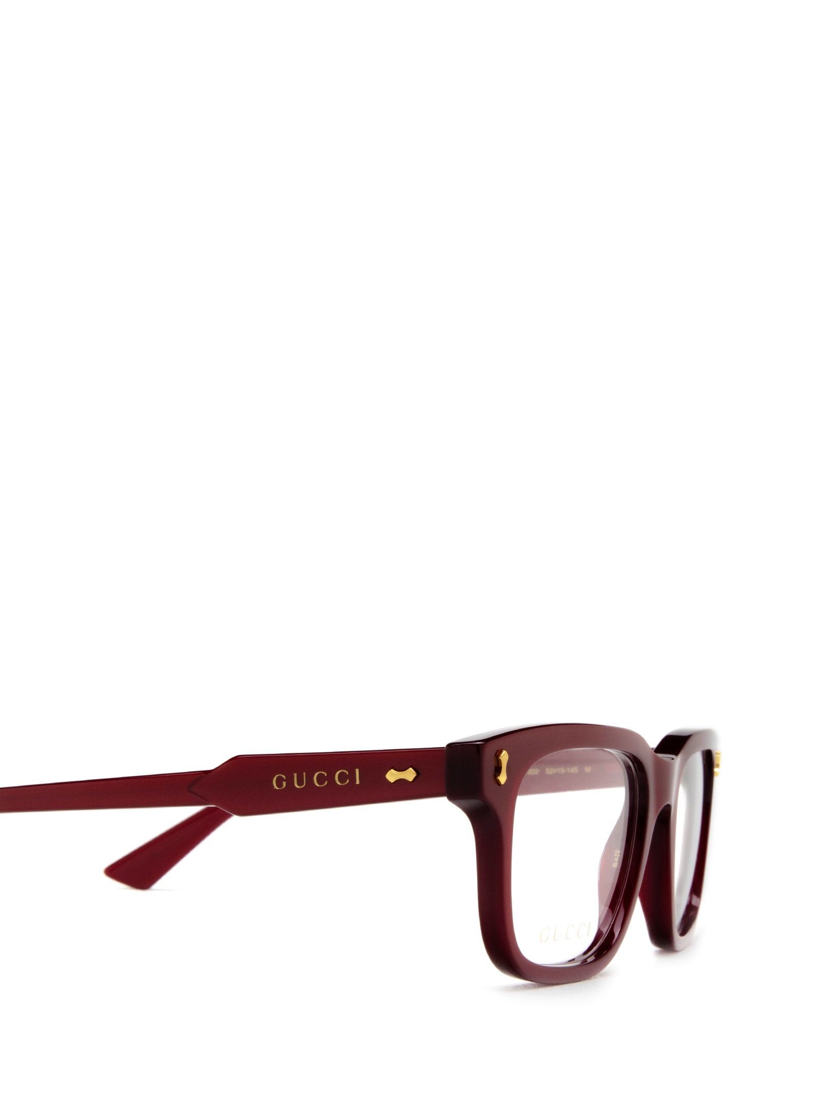Shop Gucci Gg1265o Burgundy Glasses