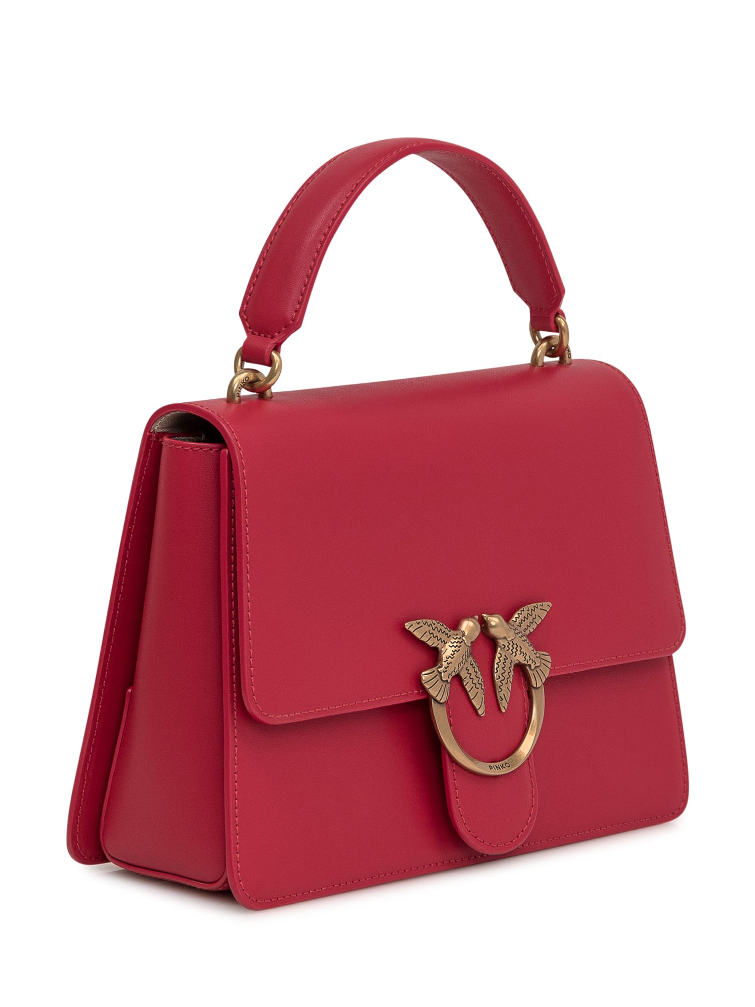 Pinko Love One Top Handle Bag In Red