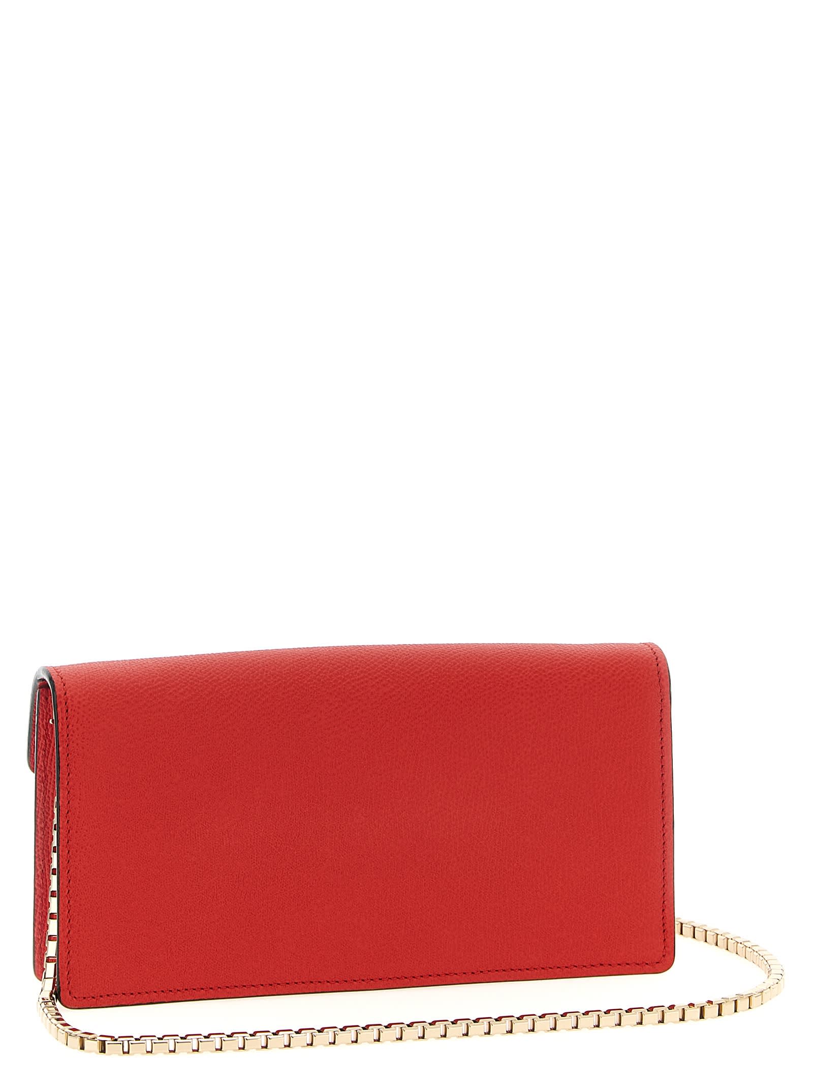Valextra Iside Clutch In Red