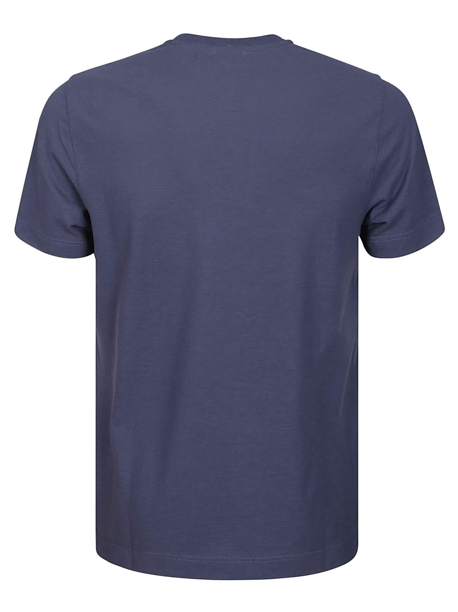 Shop Zanone Tshirt Ice Cotton In Blue Niagara