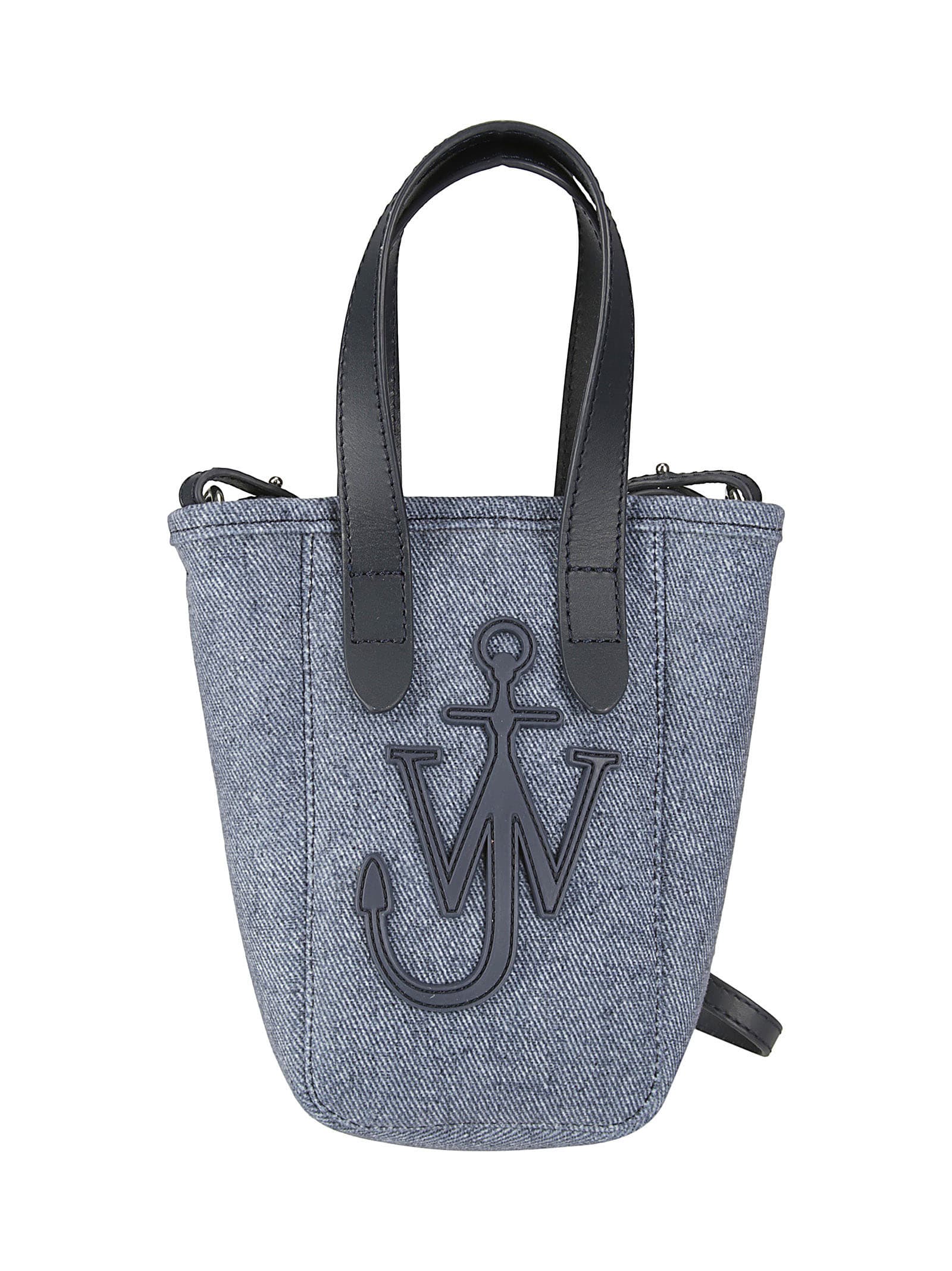 Shop Jw Anderson Mini Belt Tote In Blue