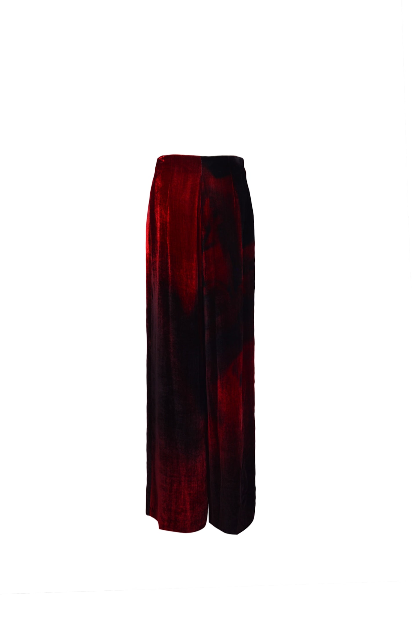 Shop Alberta Ferretti Pants In Red