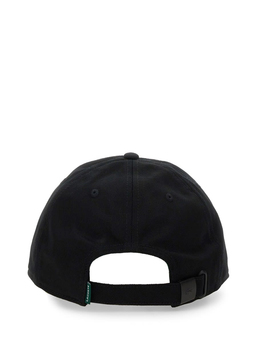 Shop Lacoste Baseball Hat With Logo In Black
