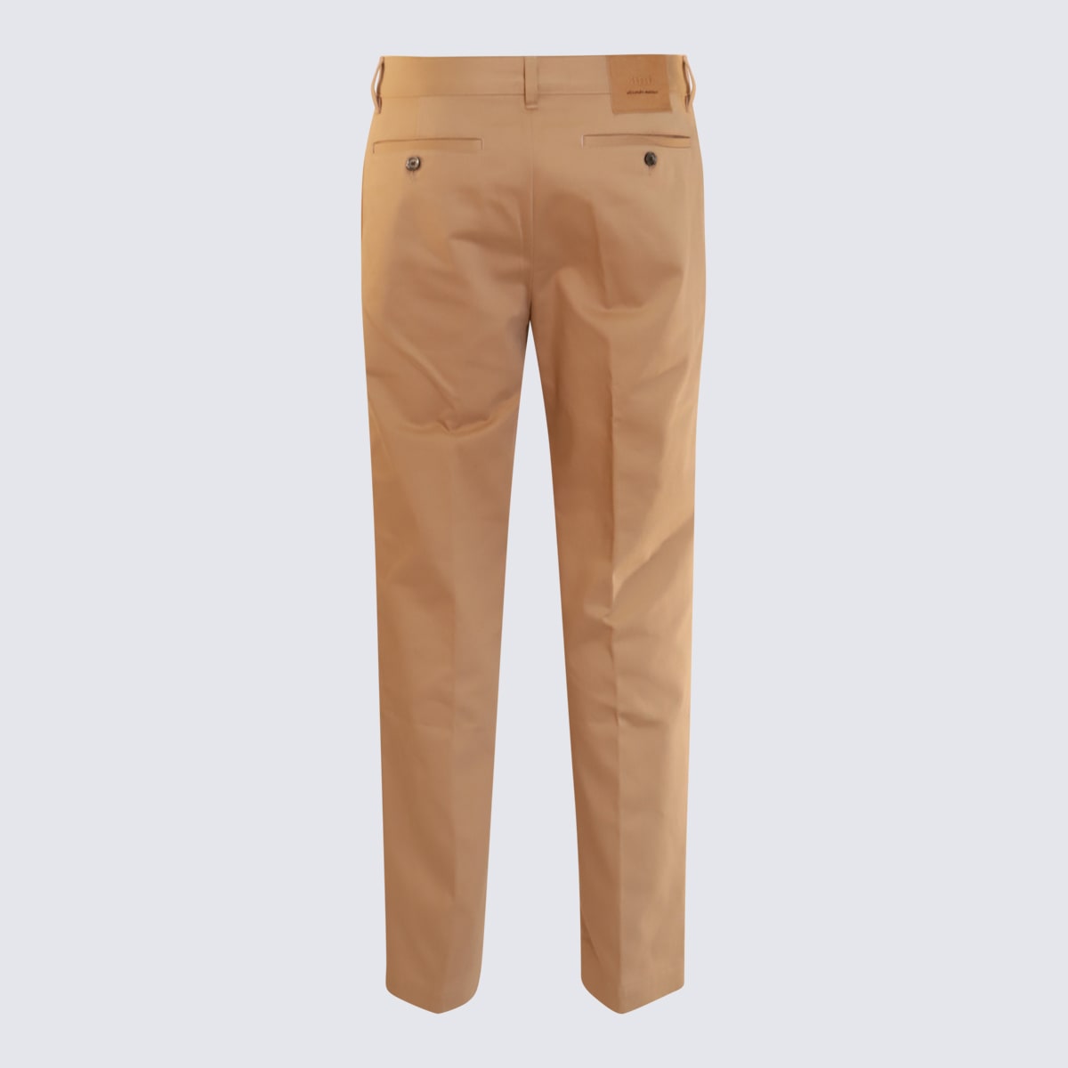 Shop Ami Alexandre Mattiussi Beige Cotton Pants