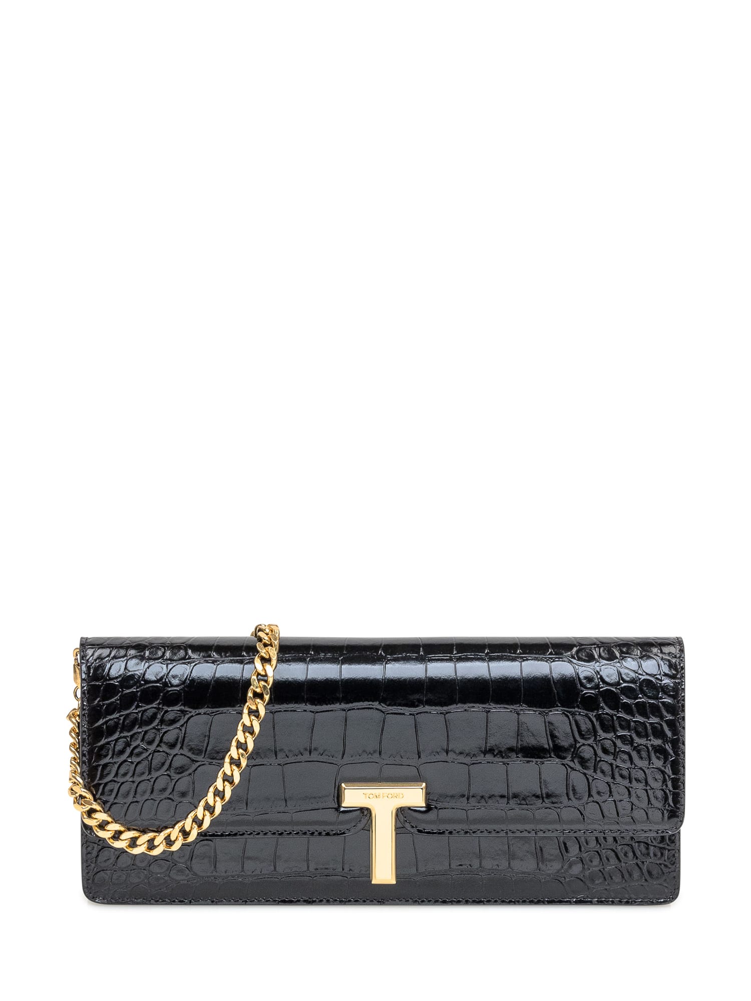 Shop Tom Ford Evening Clutch Bag In Black