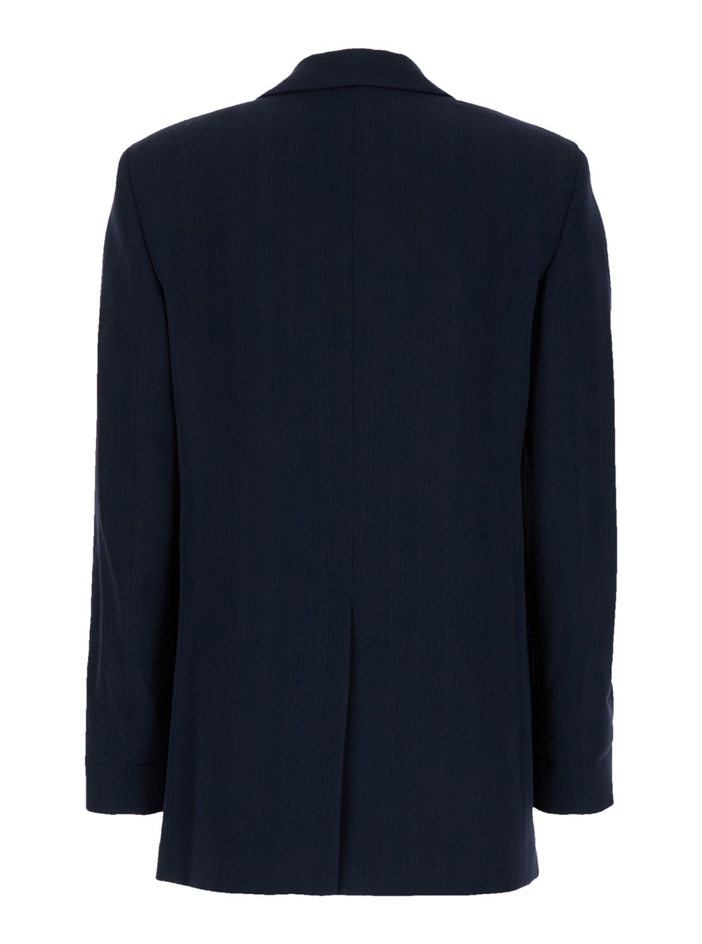Theory Blue Single-breasted Jacket With Shawl Collar In Cady Woman In Blu