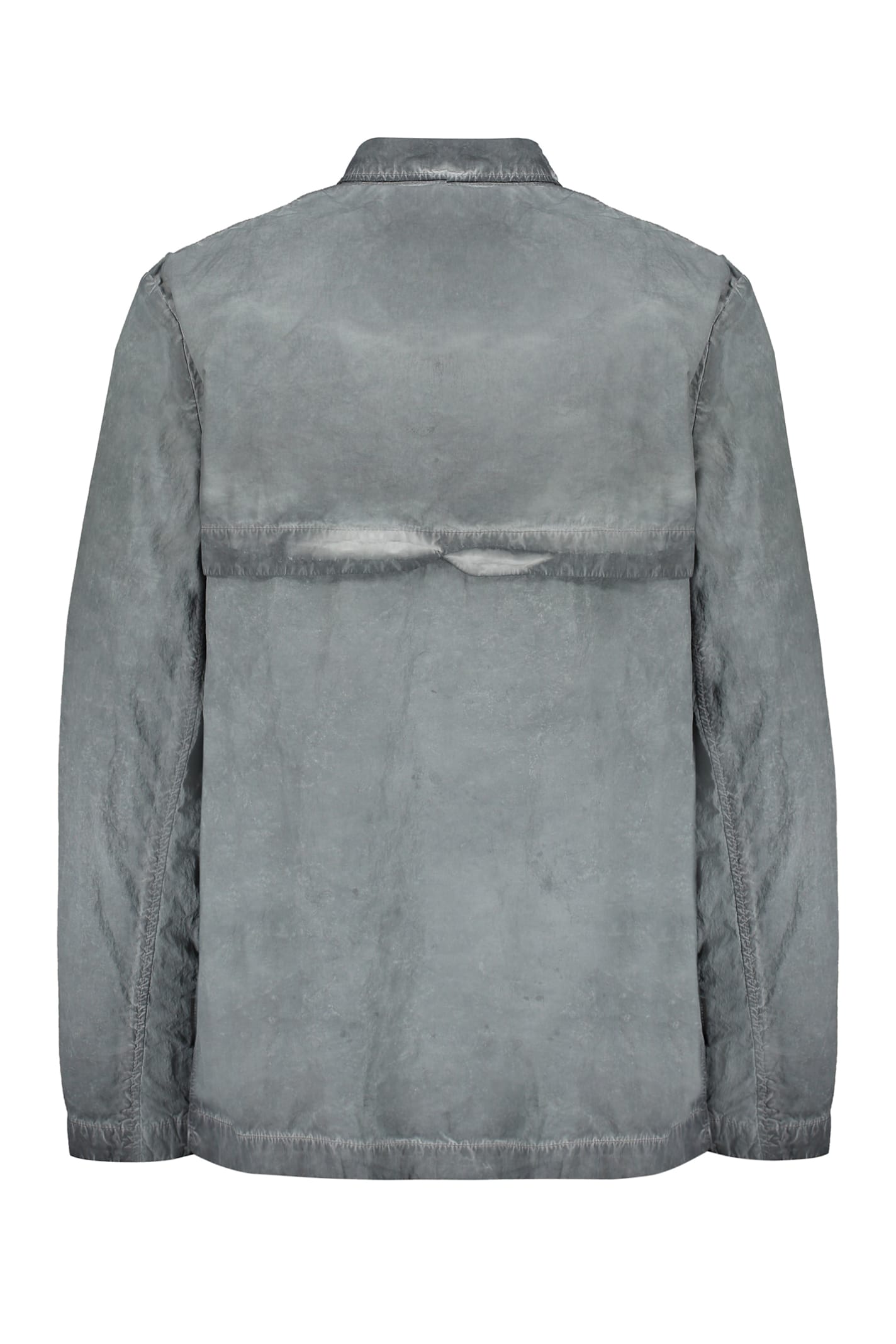 Iso.poetism Distress-effect Jacket In Grey
