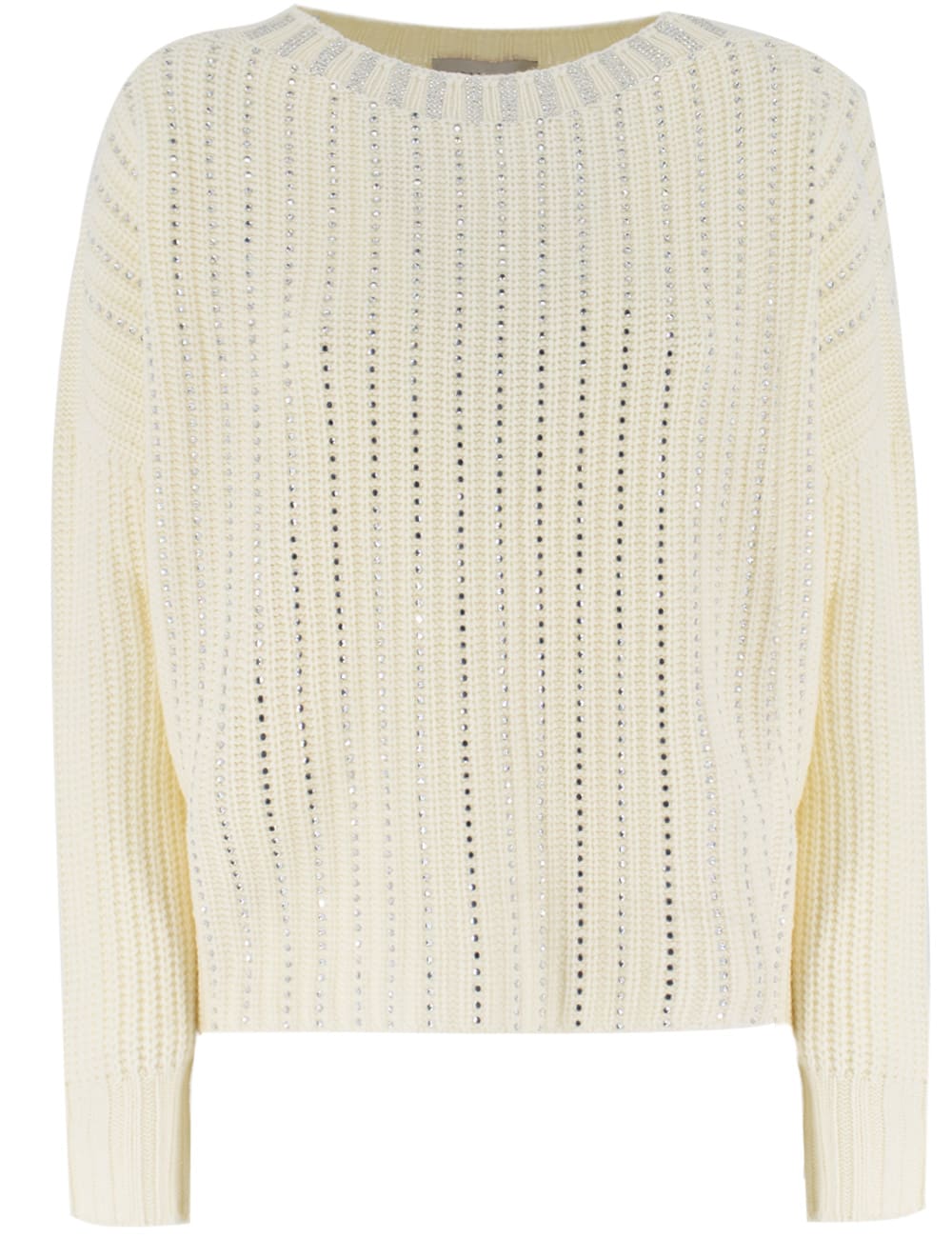 Shop Ermanno Firenze Jumper In Off White