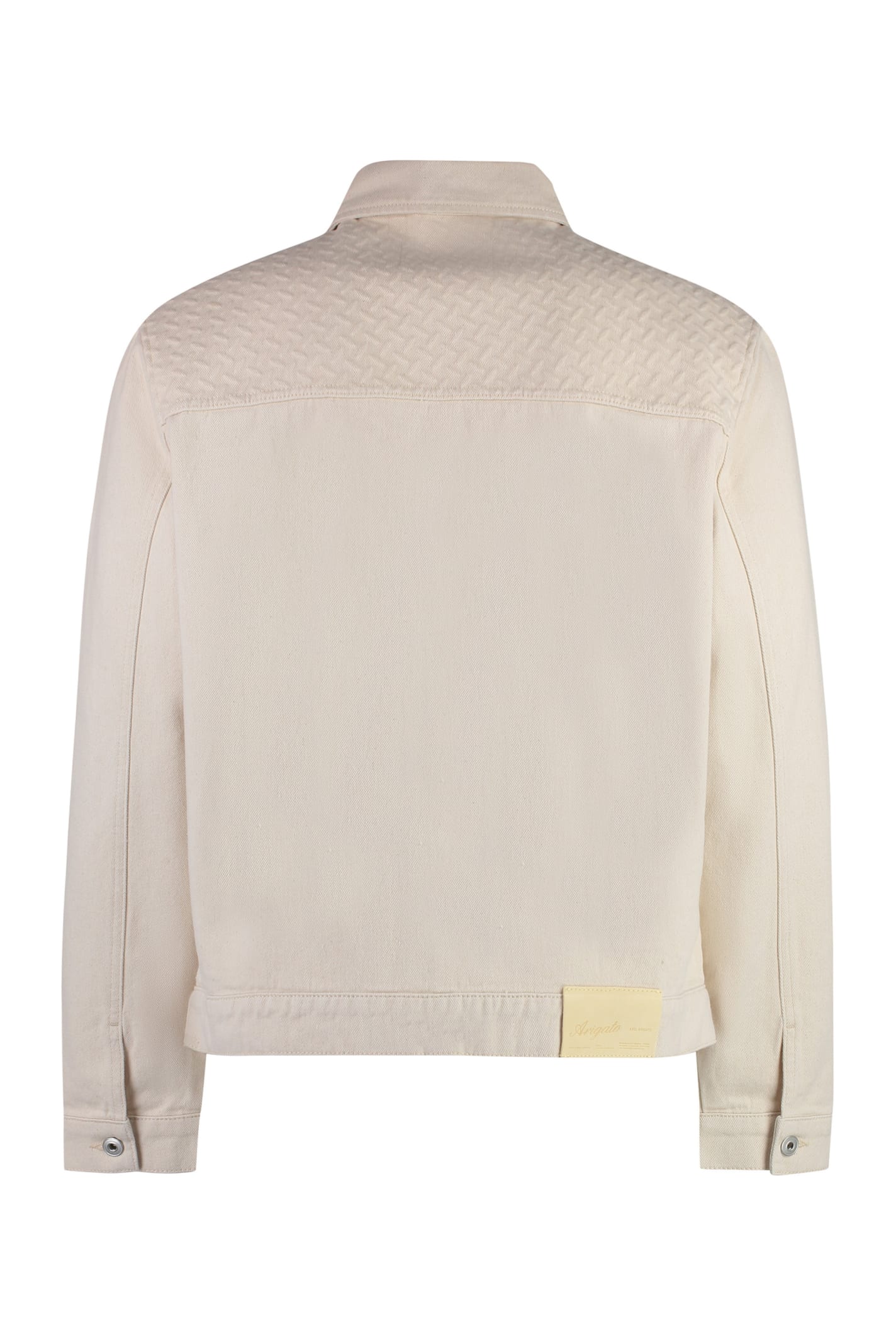 Shop Axel Arigato Grate Zippered Cotton Jacket In Beige