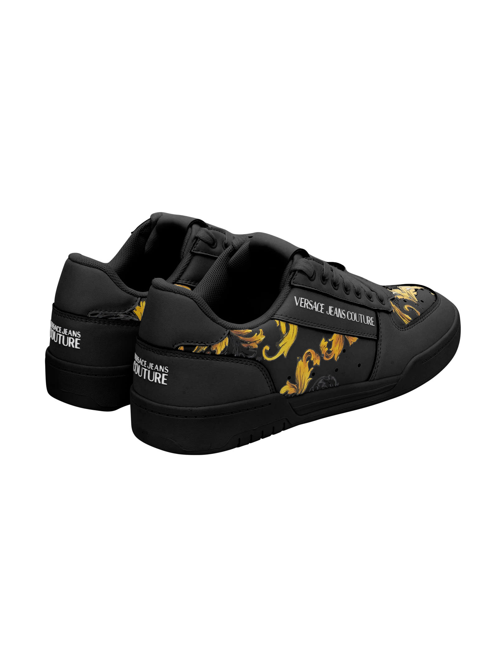 Shop Versace Jeans Couture Sneakers In Black
