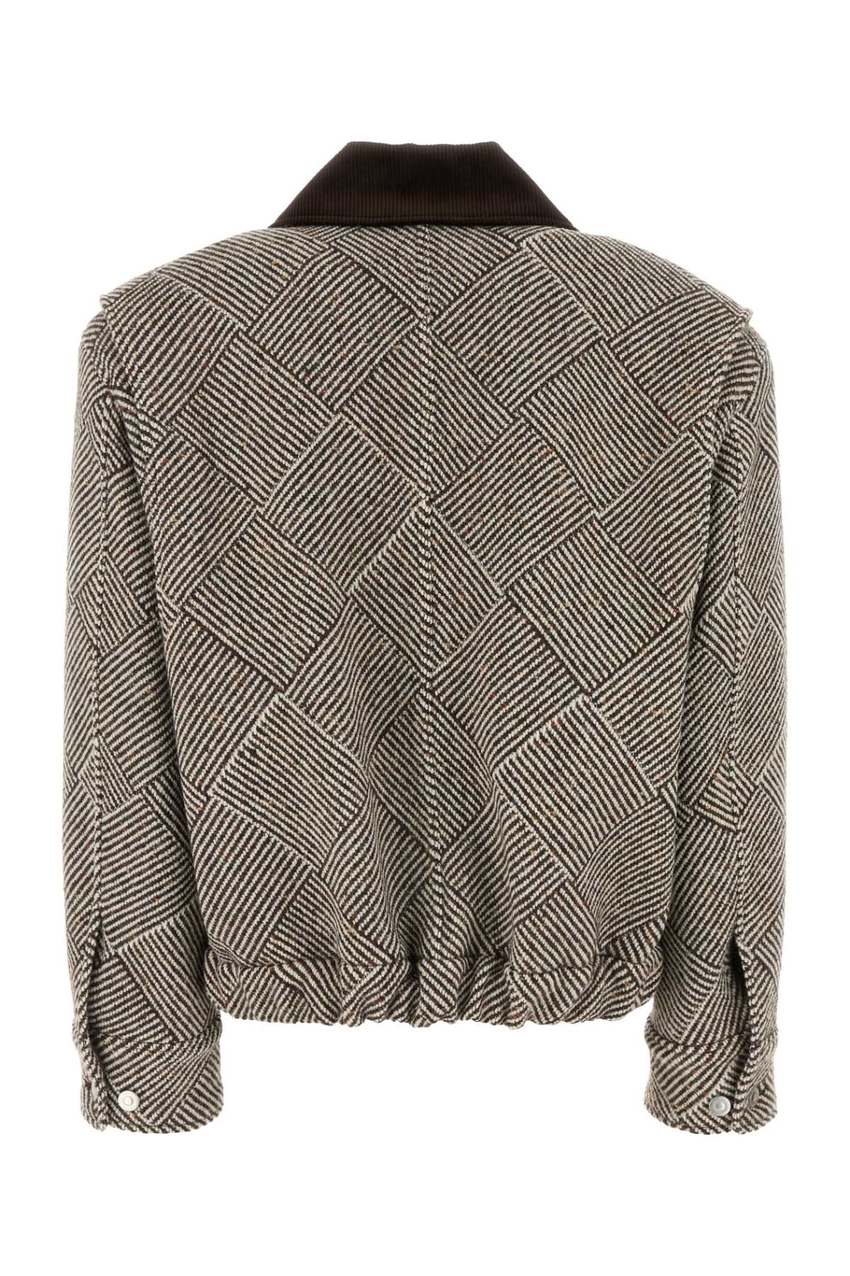 STELLA MCCARTNEY EMBROIDERED TWEED OVERSIZE BOMBER JACKET