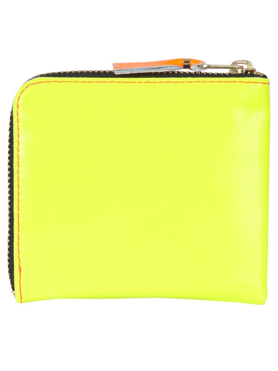 Shop Comme Des Garçons Leather Wallet In Multicolour