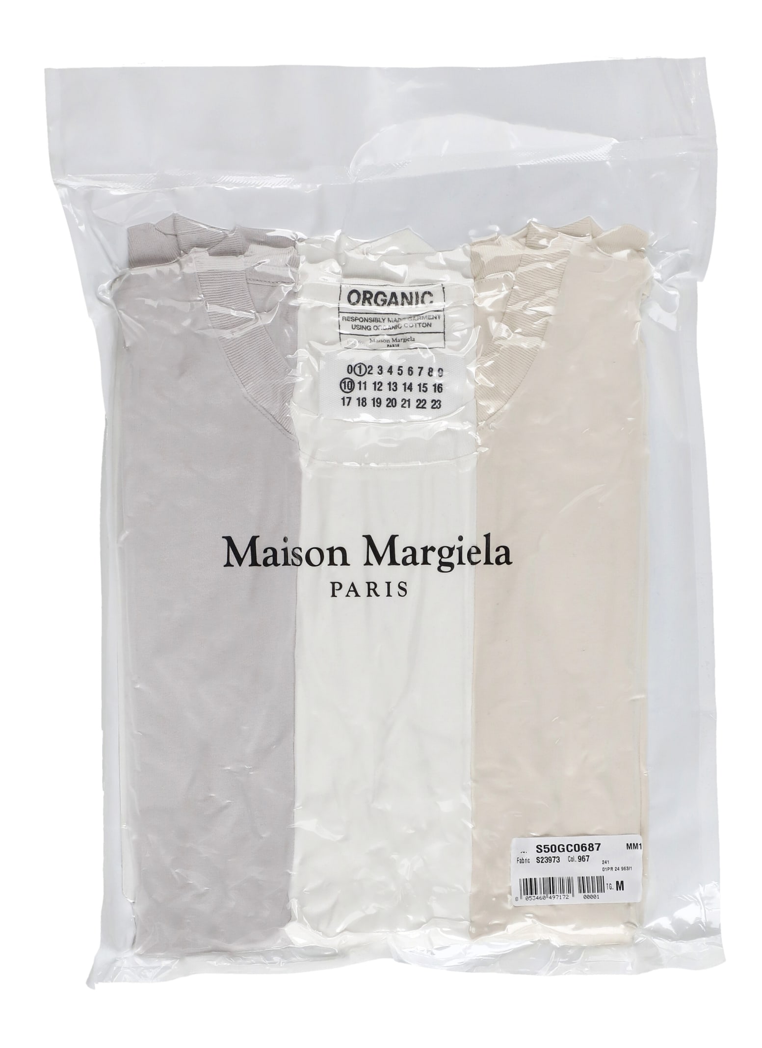 Maison Margiela 3 T-shirt Set In Natural
