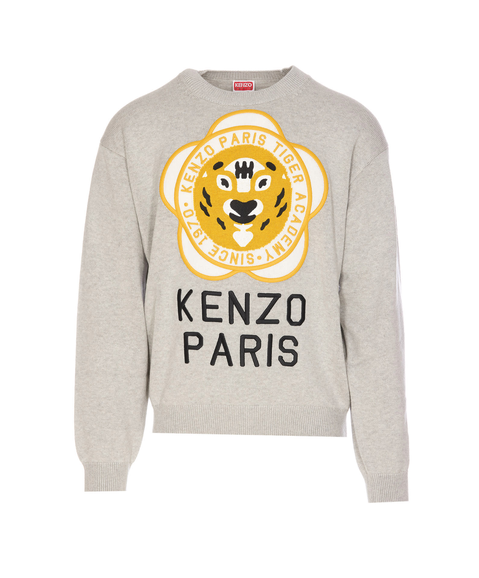 Kenzo Tiger Academy Sweater In Grey