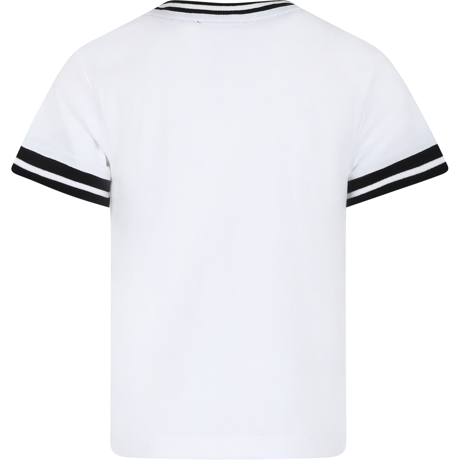 Shop Dkny White T-shirt For Girl With Logo