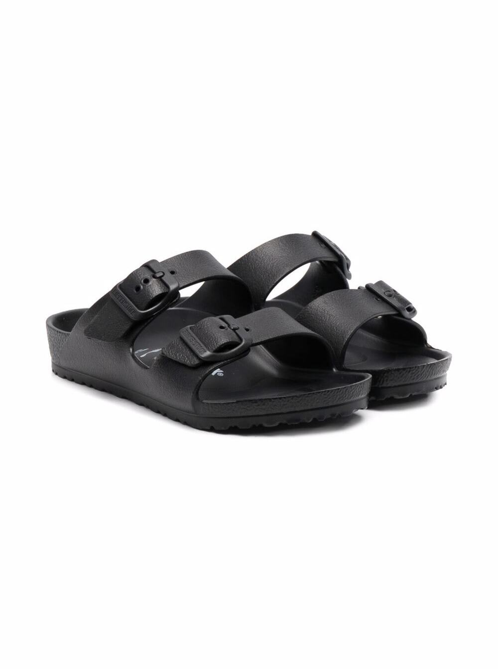 Birkenstock Double-buckle Open-toe Sandals In Black