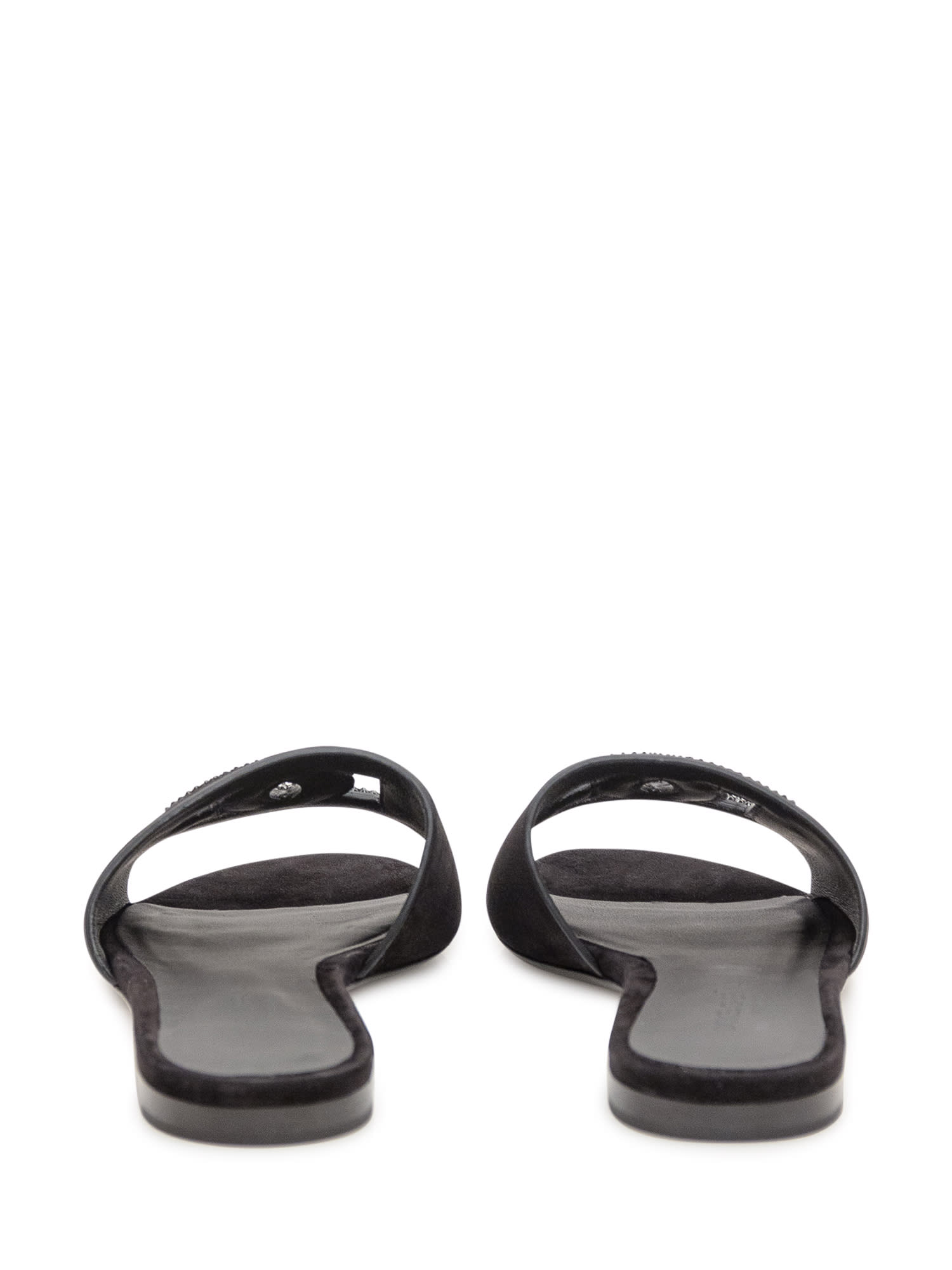 Dolce & Gabbana Dolce&gabbana Women Dg Logo Rubber Beachwear Sliders In Black