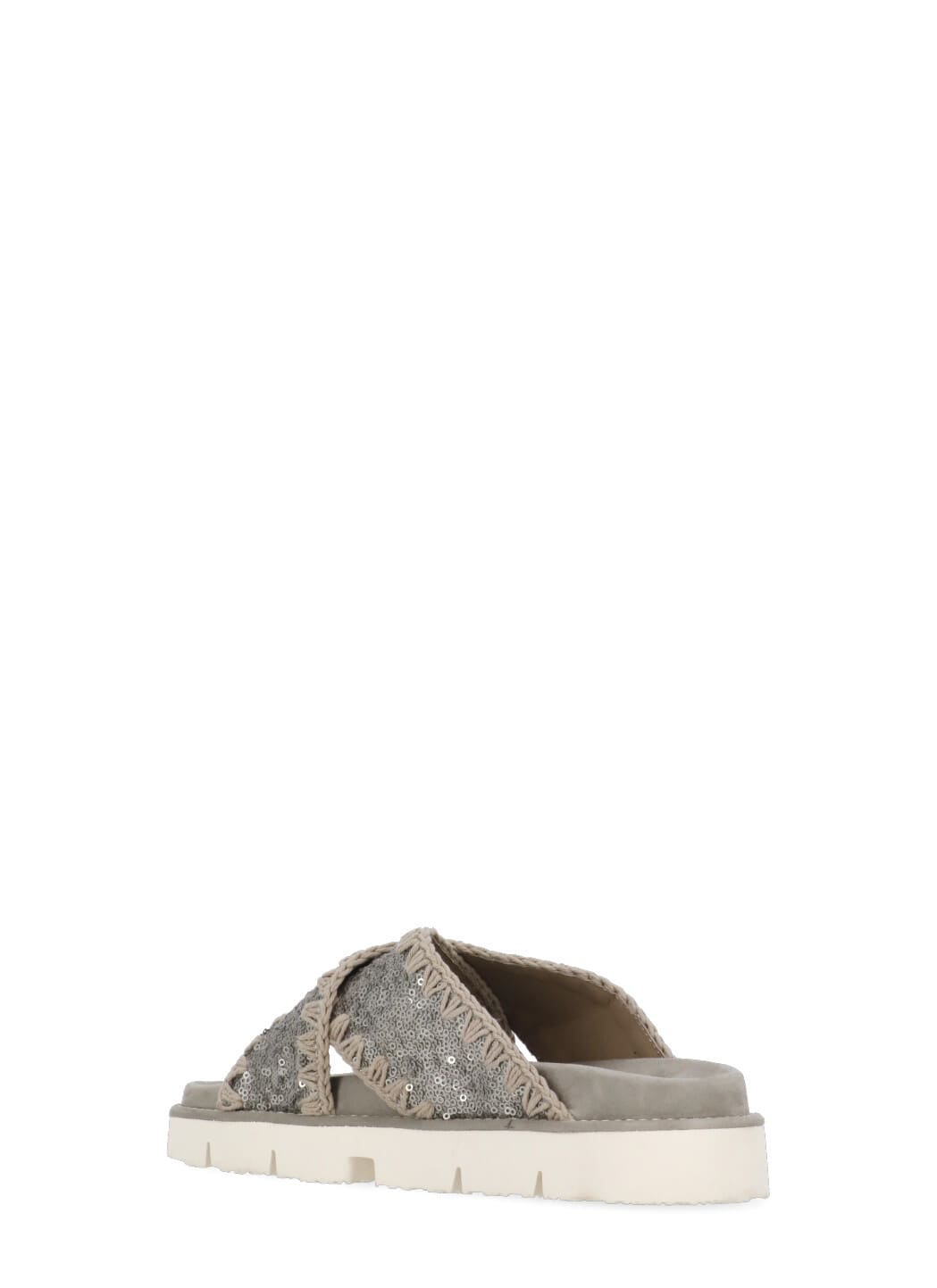 Mou Criss-cross Bio Sandal Plain Microsequins