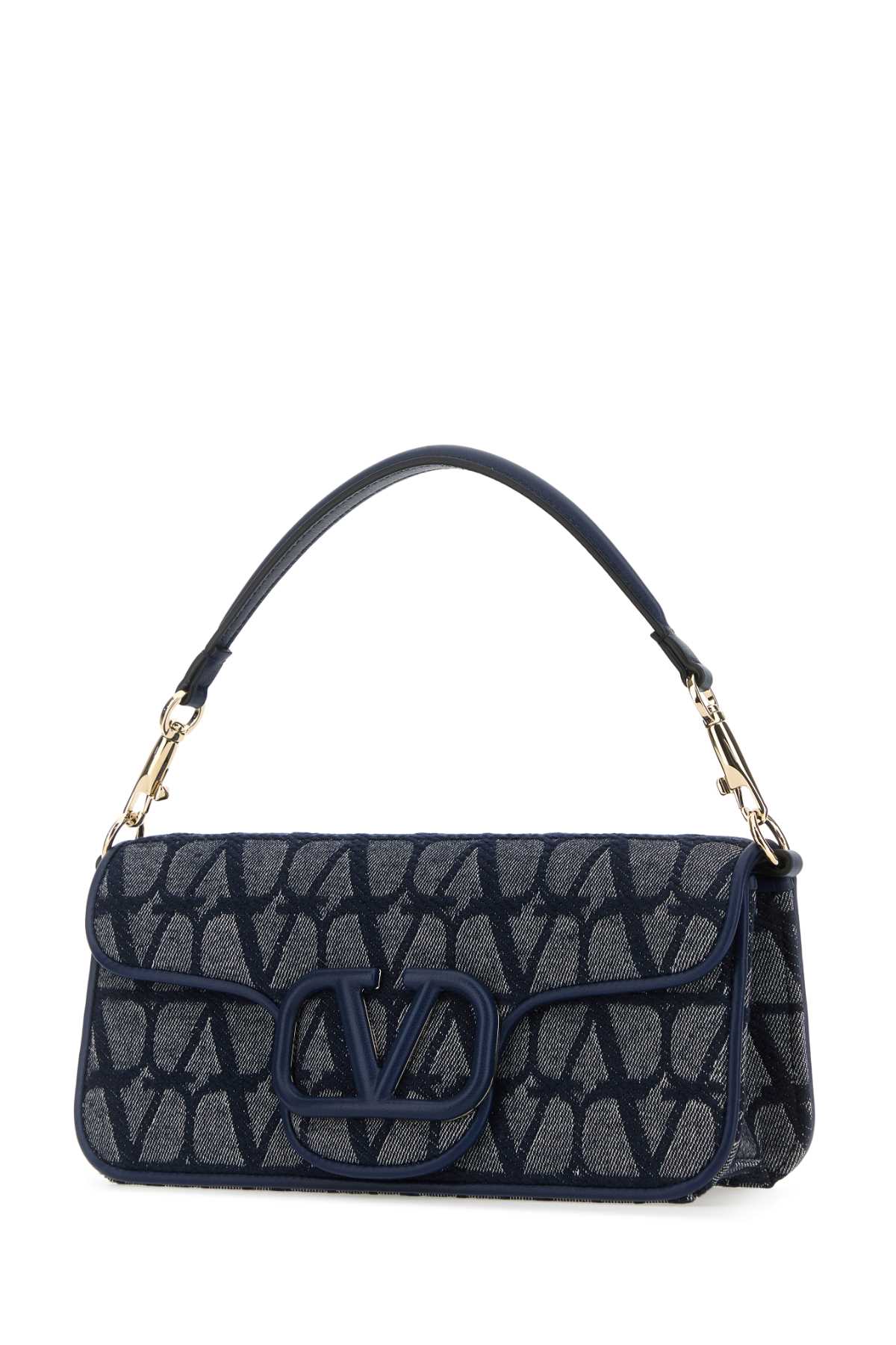 Shop Valentino Toile Iconographe And Leather Locã² Handbag In Melangedenimworker
