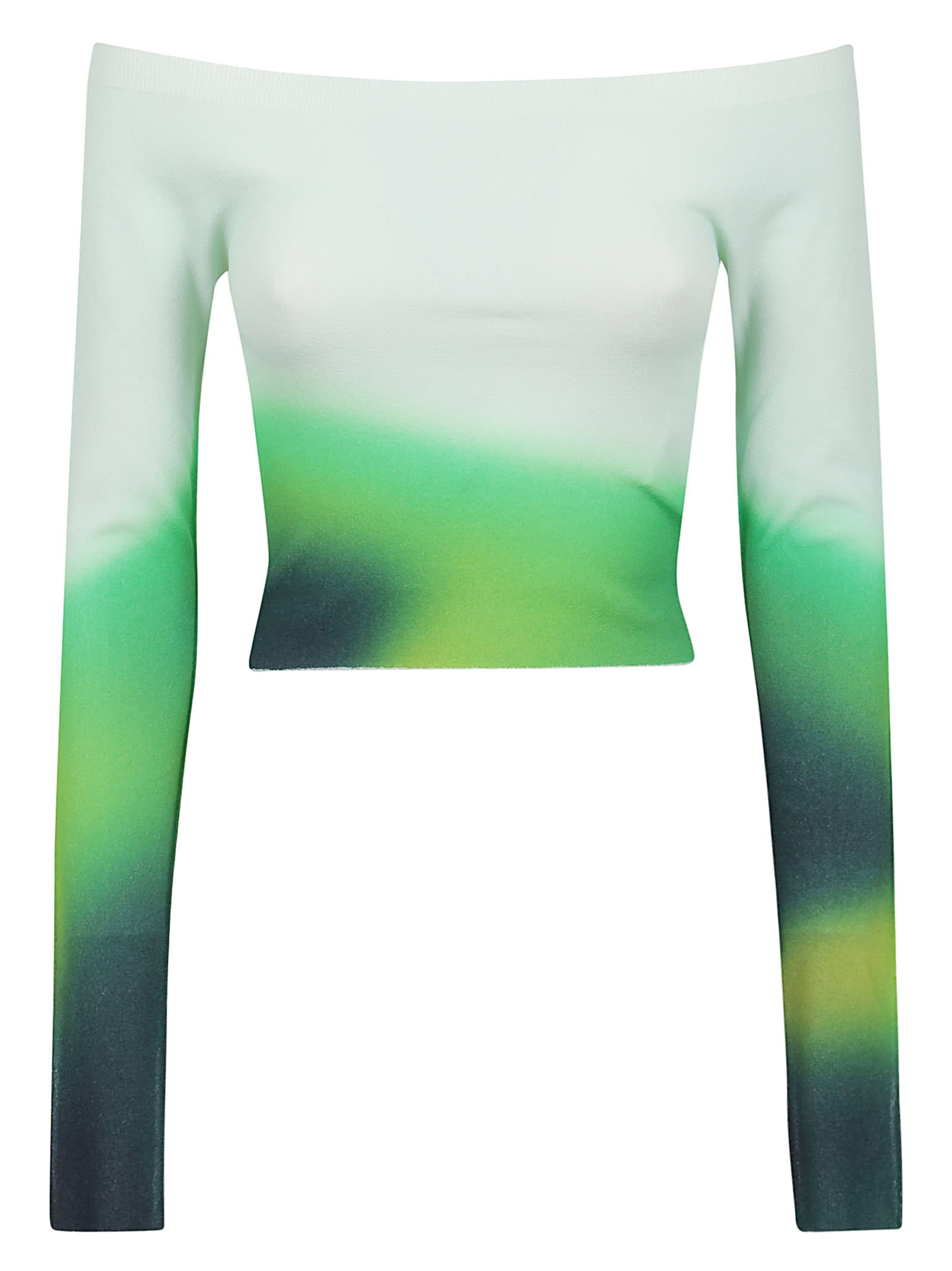 Off-White Blurred Seamless Knit Top