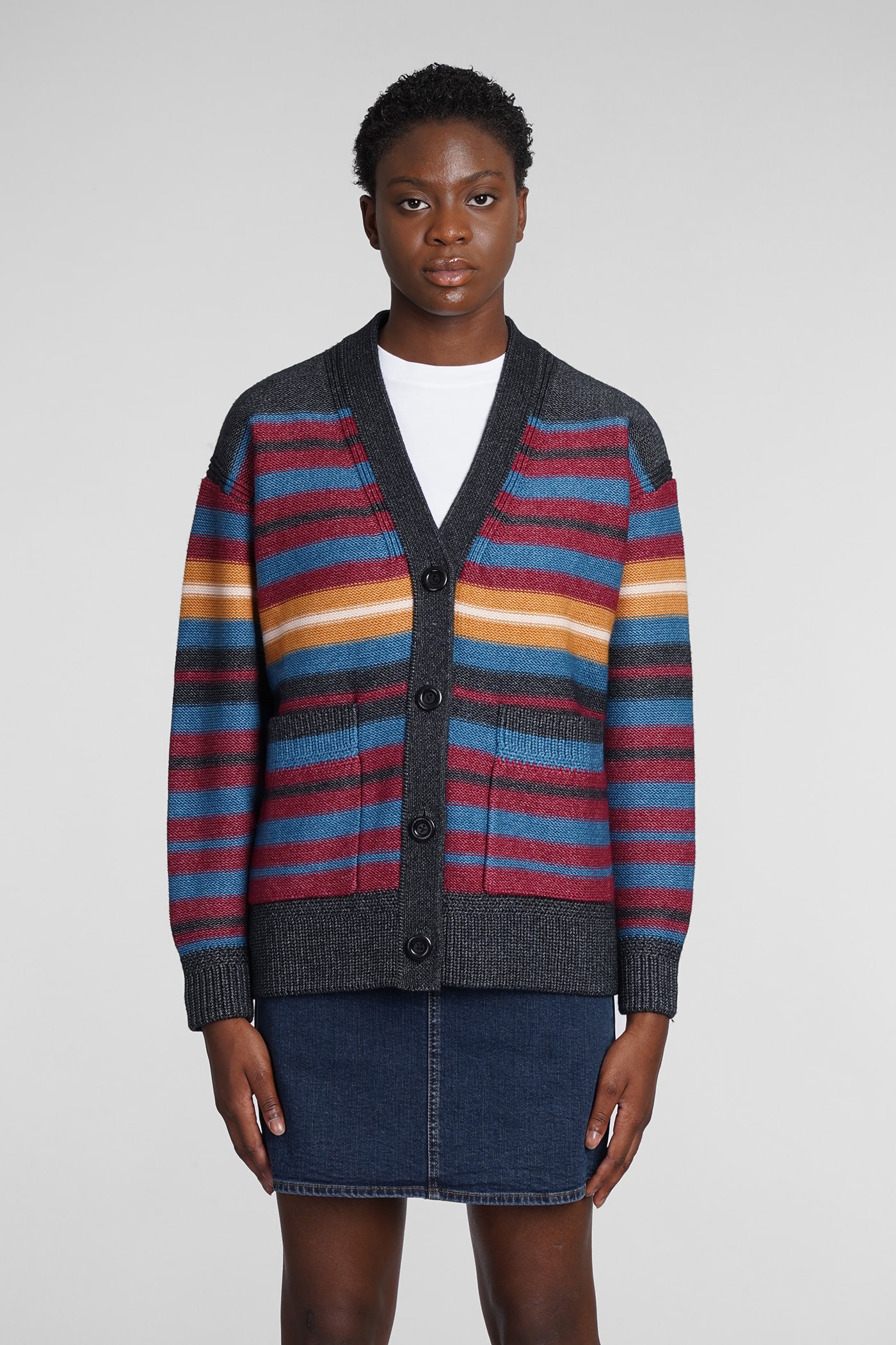 See by Chloé Cardigan In Multicolor Wool