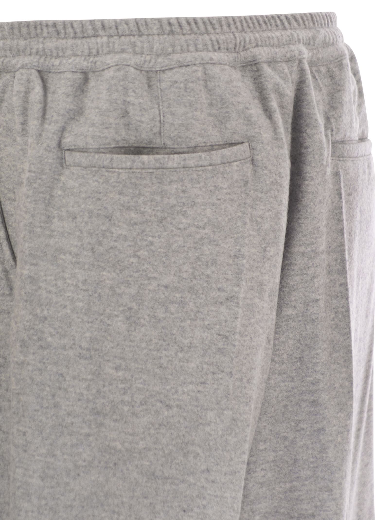 Fedeli Harvard - Soft Cashmere Flannel Trousers In Gray